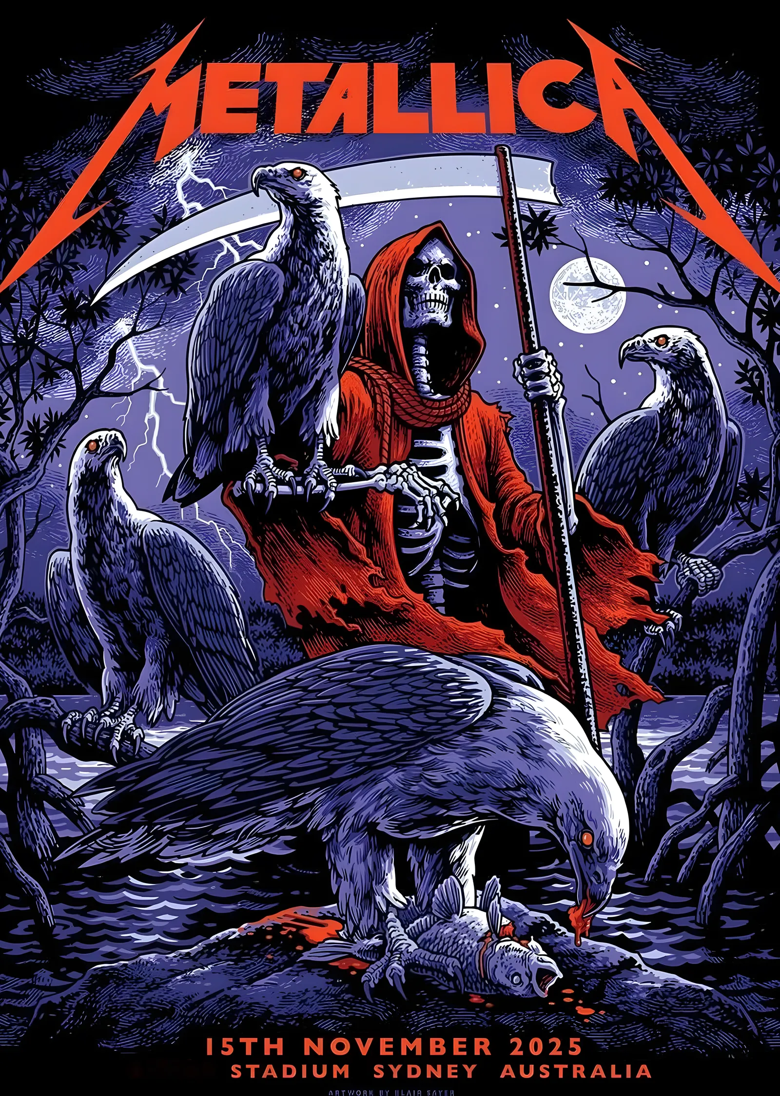 Metallica: Sydney 2025 metal tablo