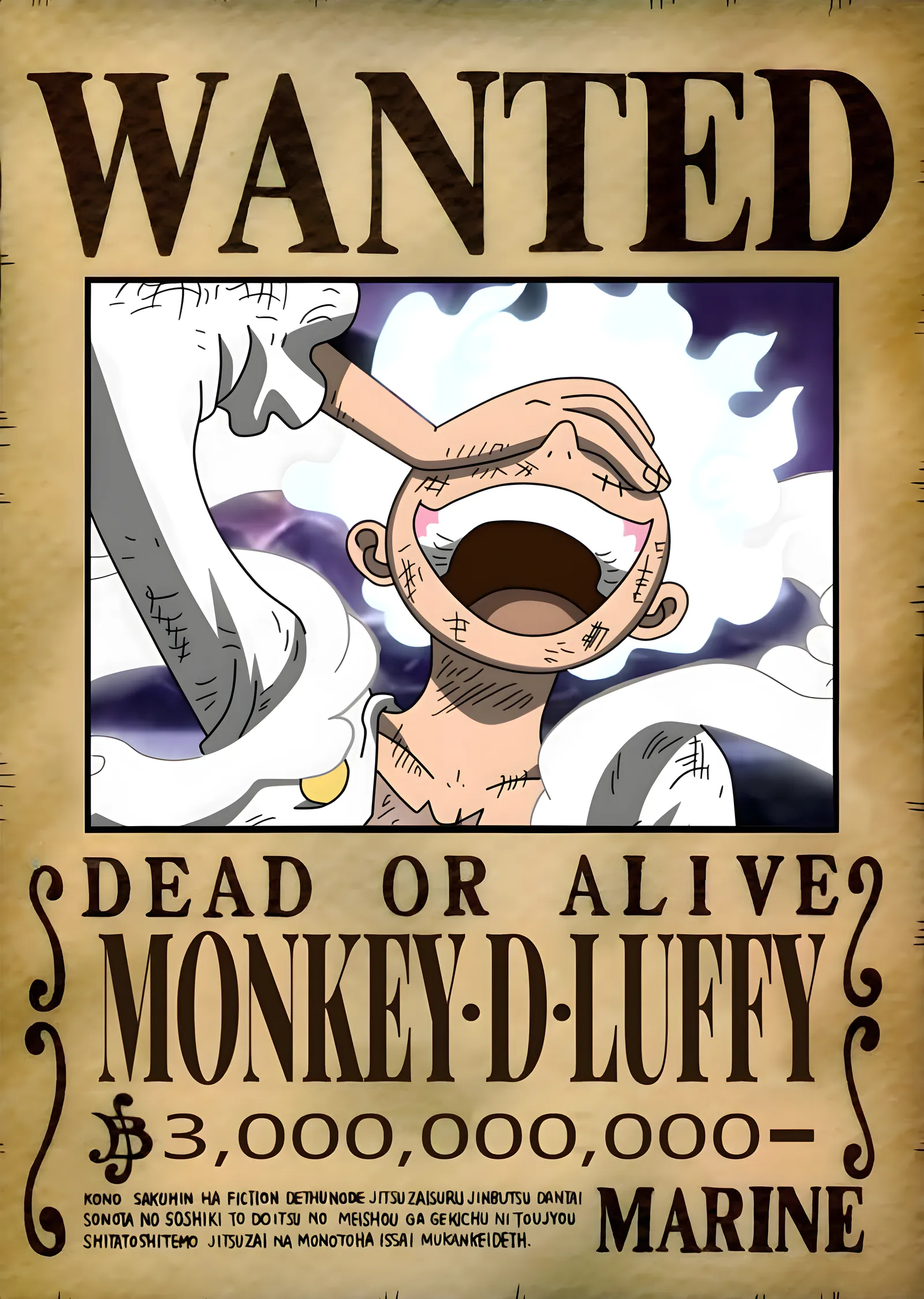 Monkey D. Luffy: Aranıyor metal tablo