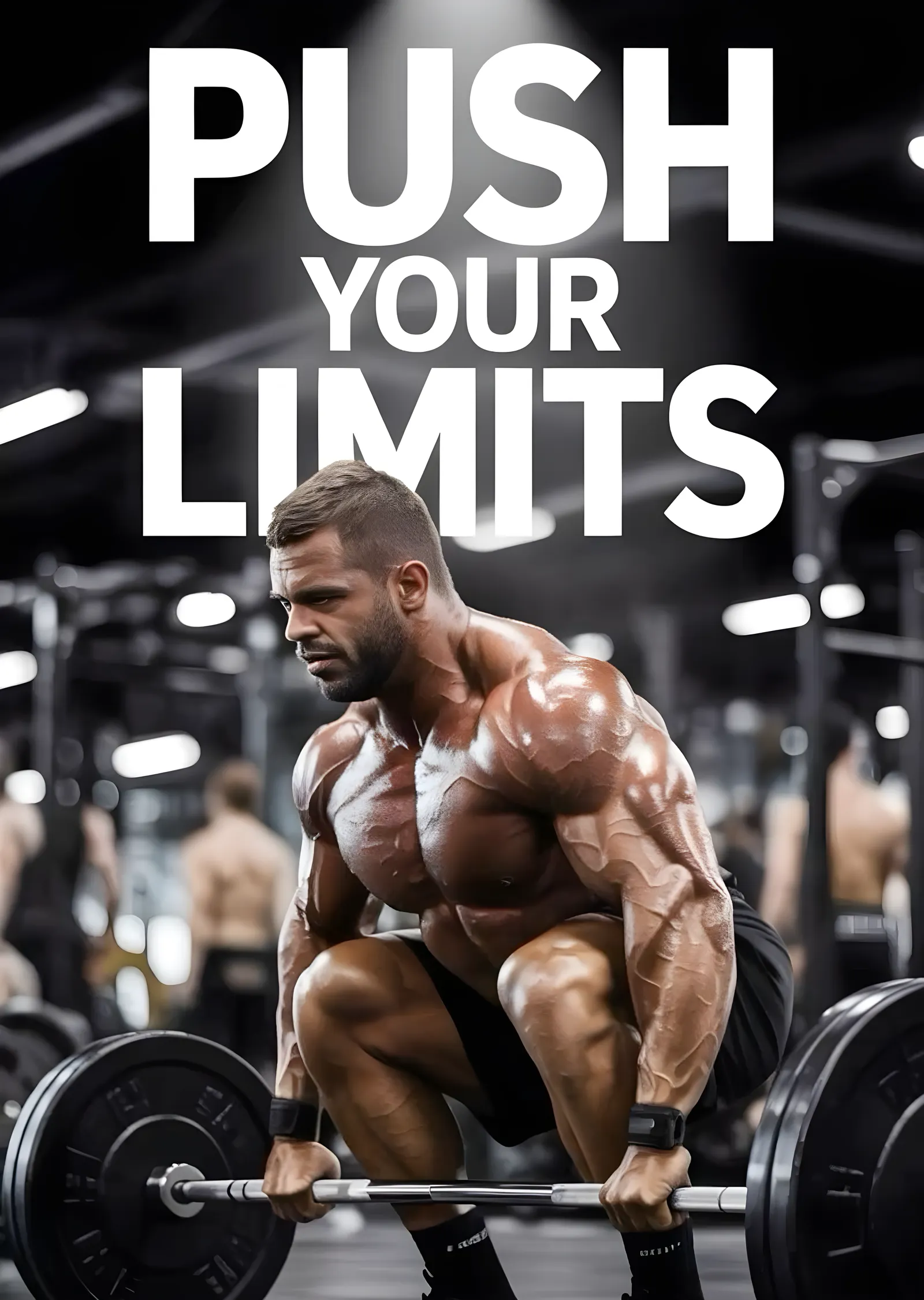 Push Your Limits metal tablo
