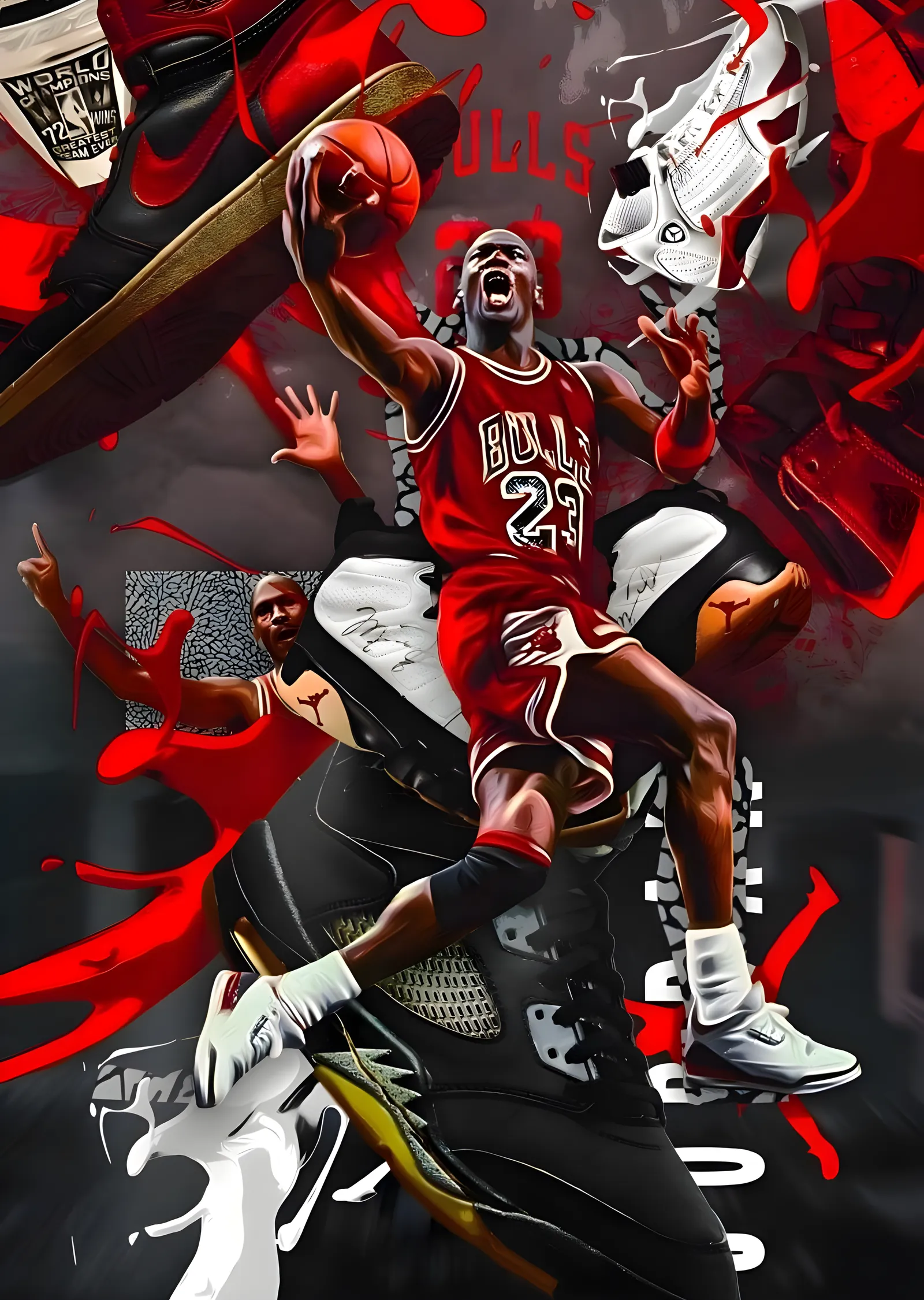 Michael Jordan: 23 Numaranın Uçuşu metal tablo