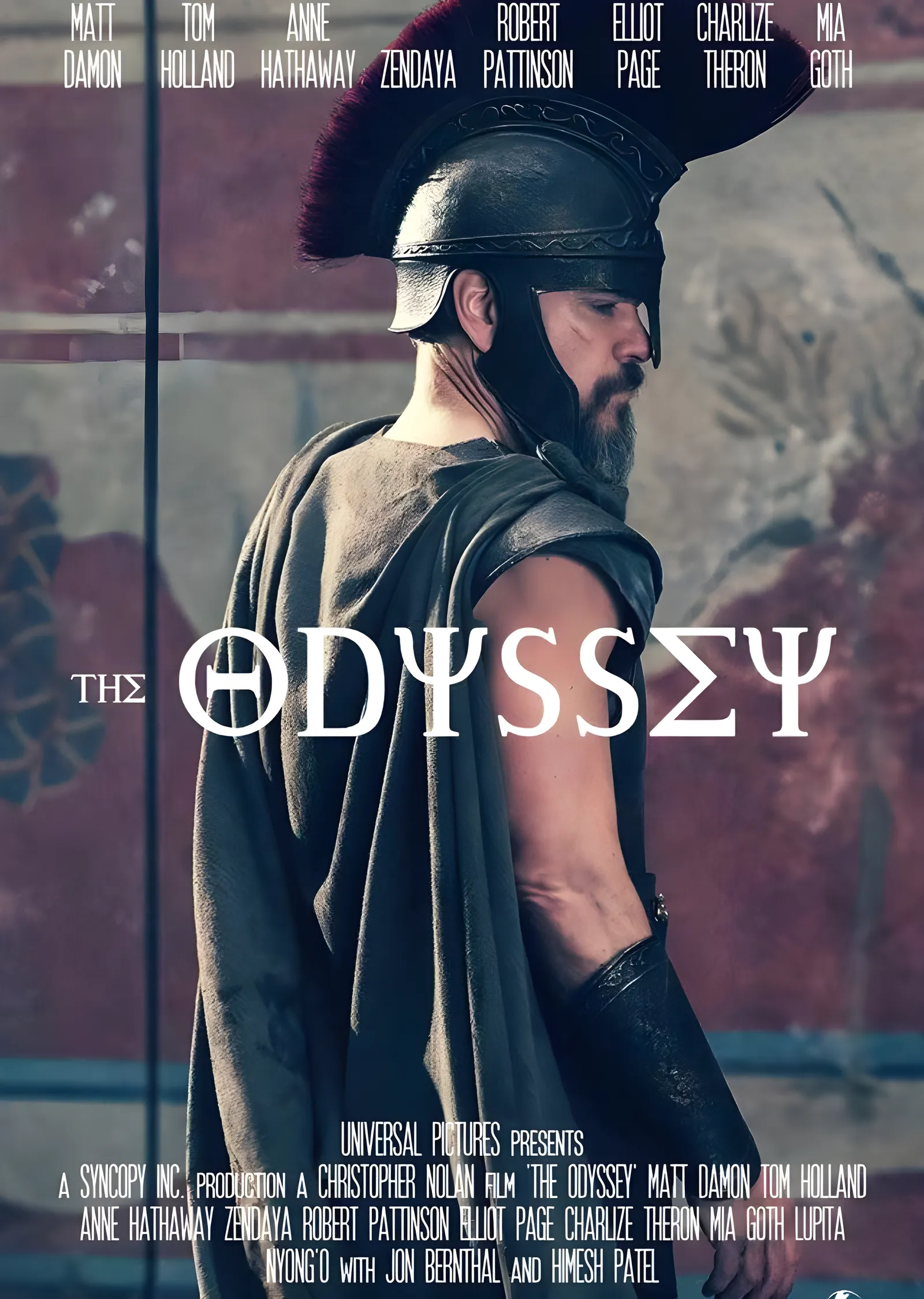 The Odyssey: Miğferli Savaşçı Afişi metal tablo