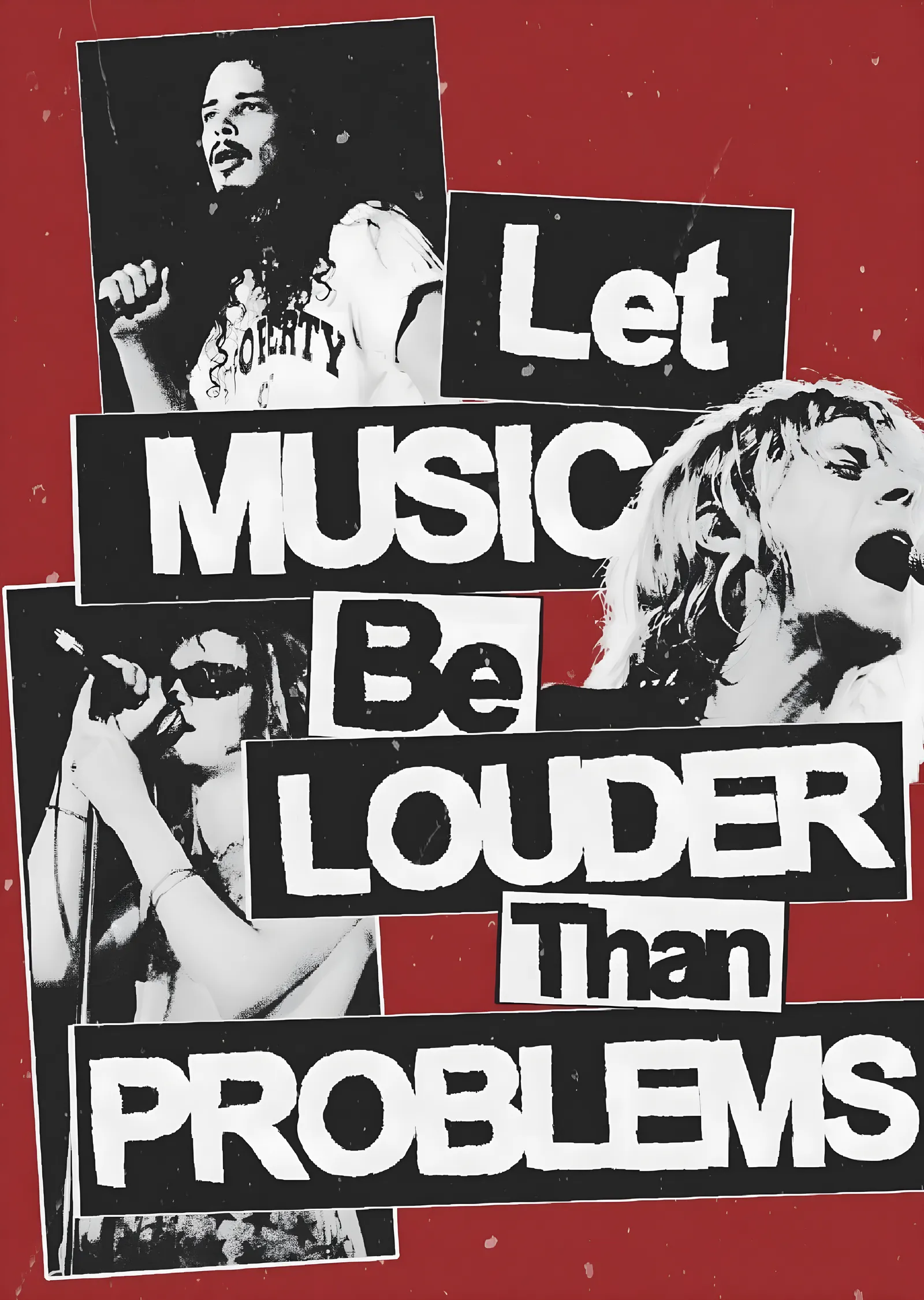 Let Music Be Louder Than Problems metal tablo