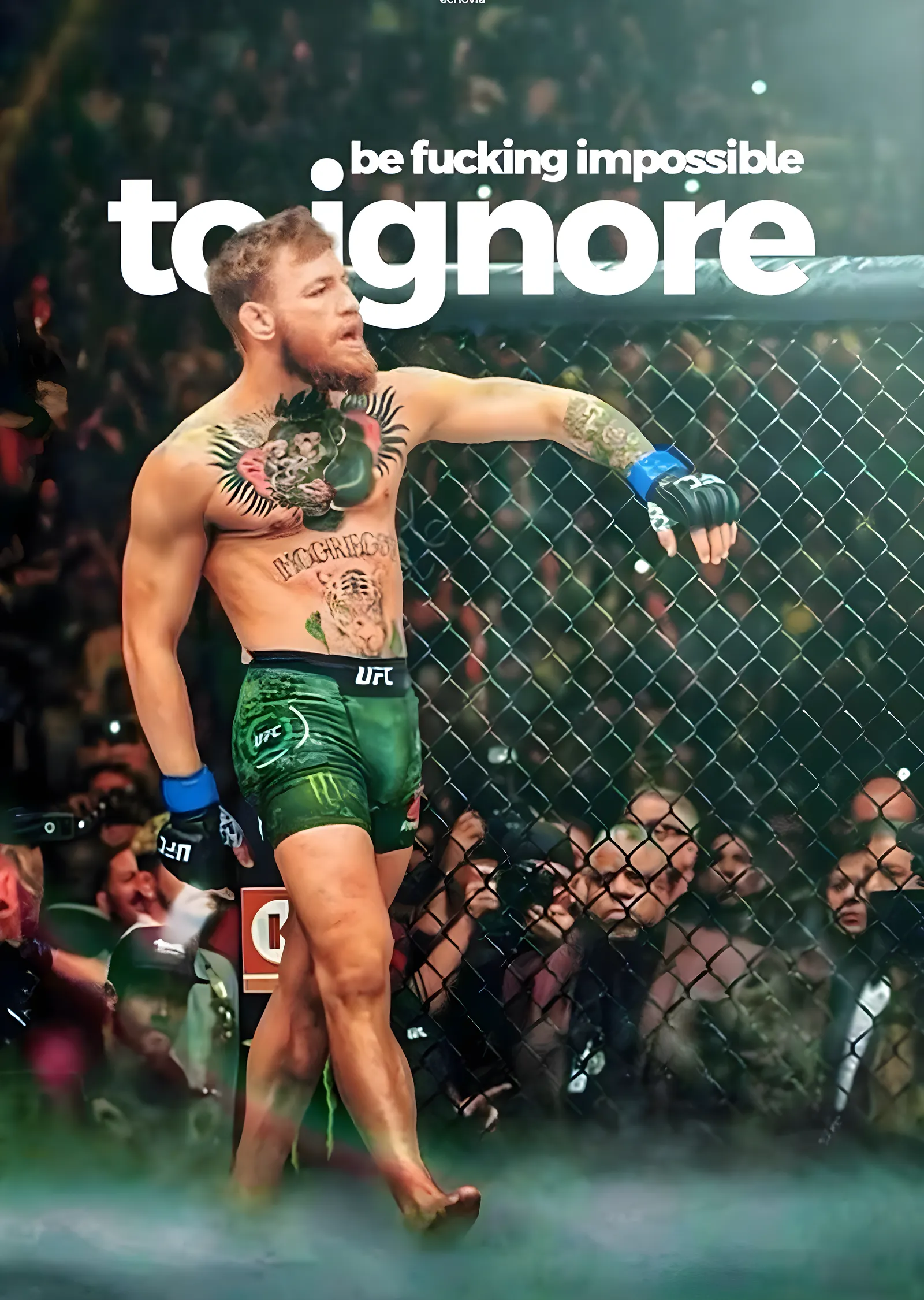Conor McGregor: Görmezden Gelinemez metal tablo