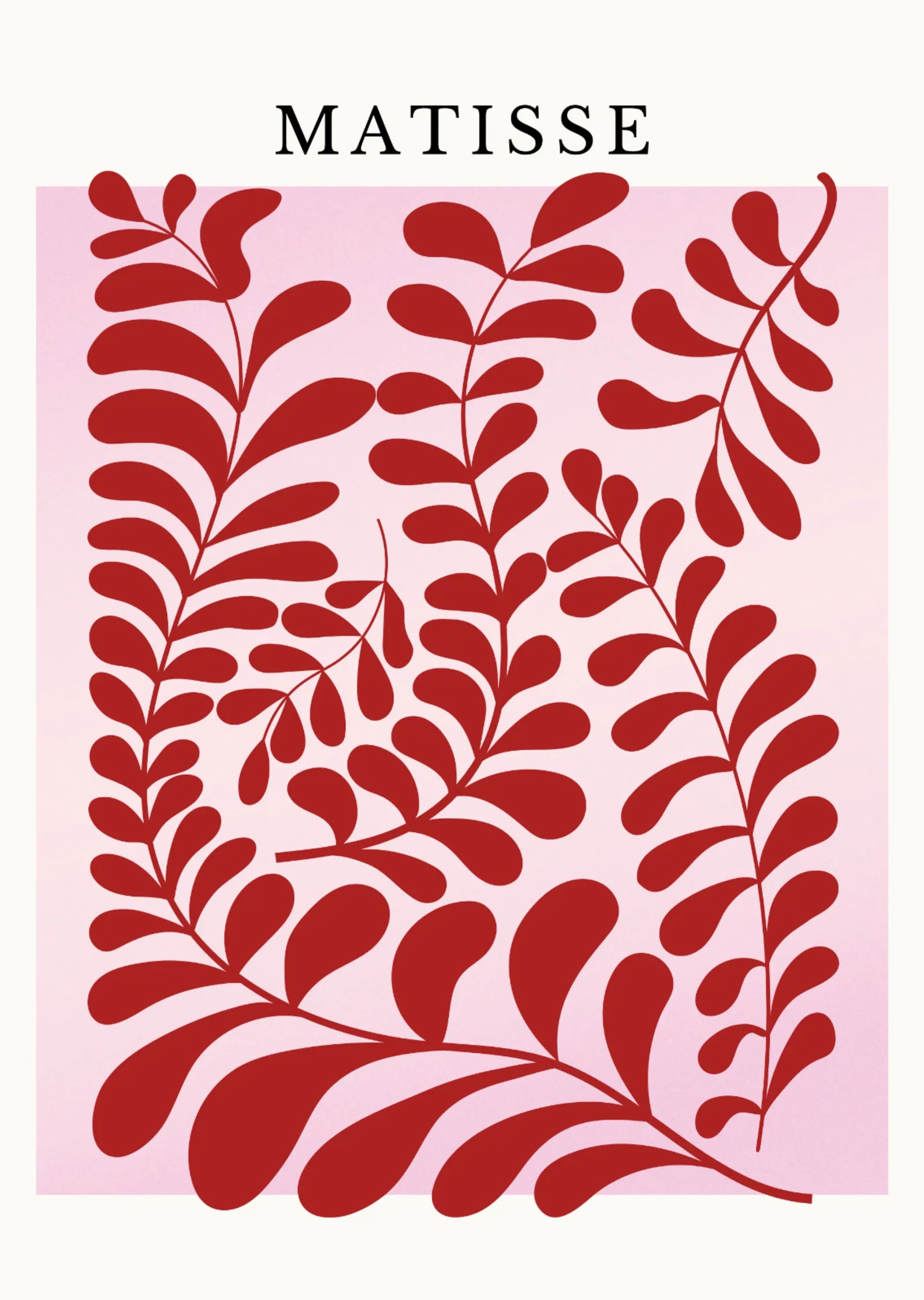 Henri Matisse · Kırmızı Yapraklar metal tablo