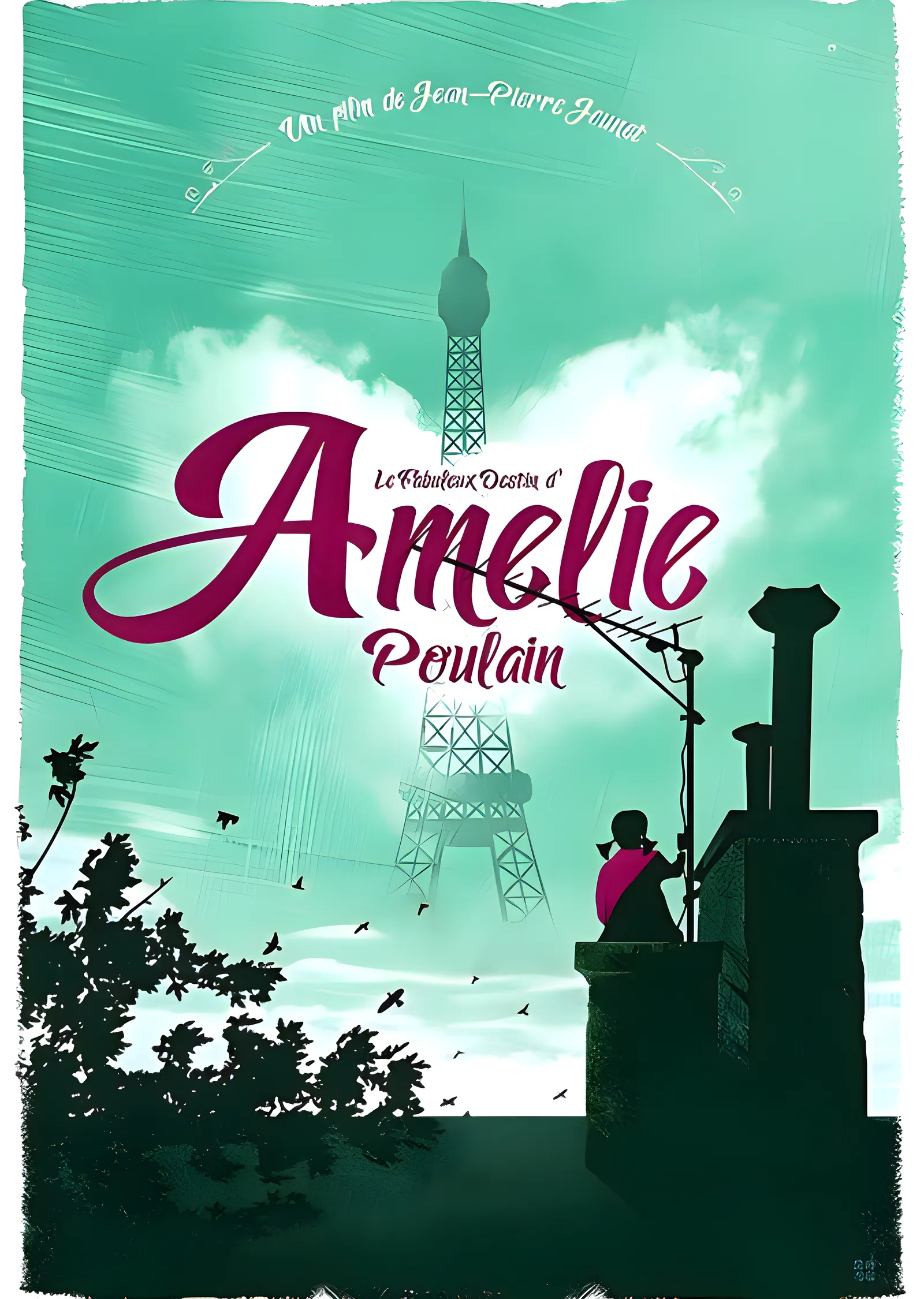 Amélie: Eyfel Kulesi metal tablo