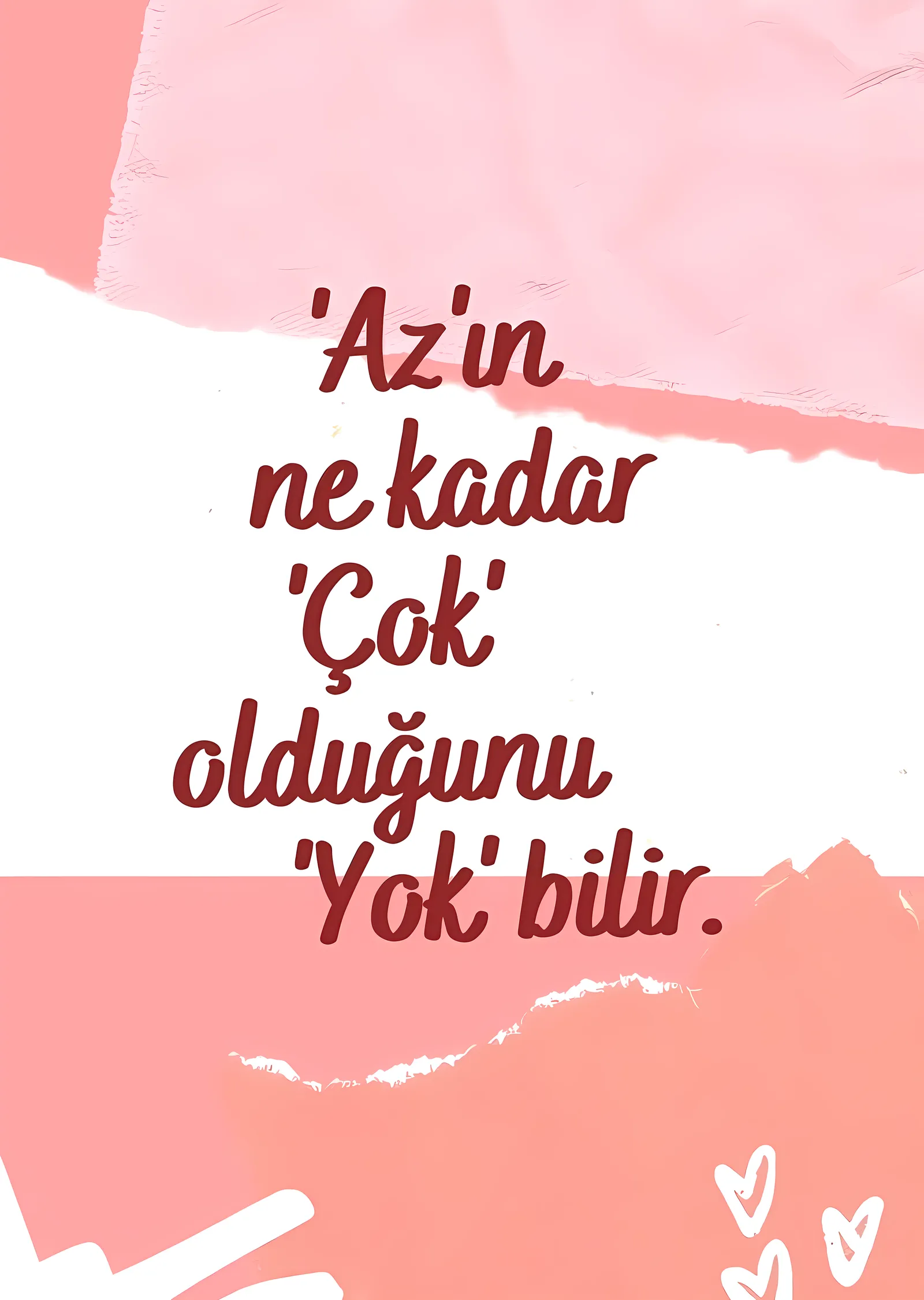 Az'ın ne kadar Çok olduğunu Yok bilir metal tablo