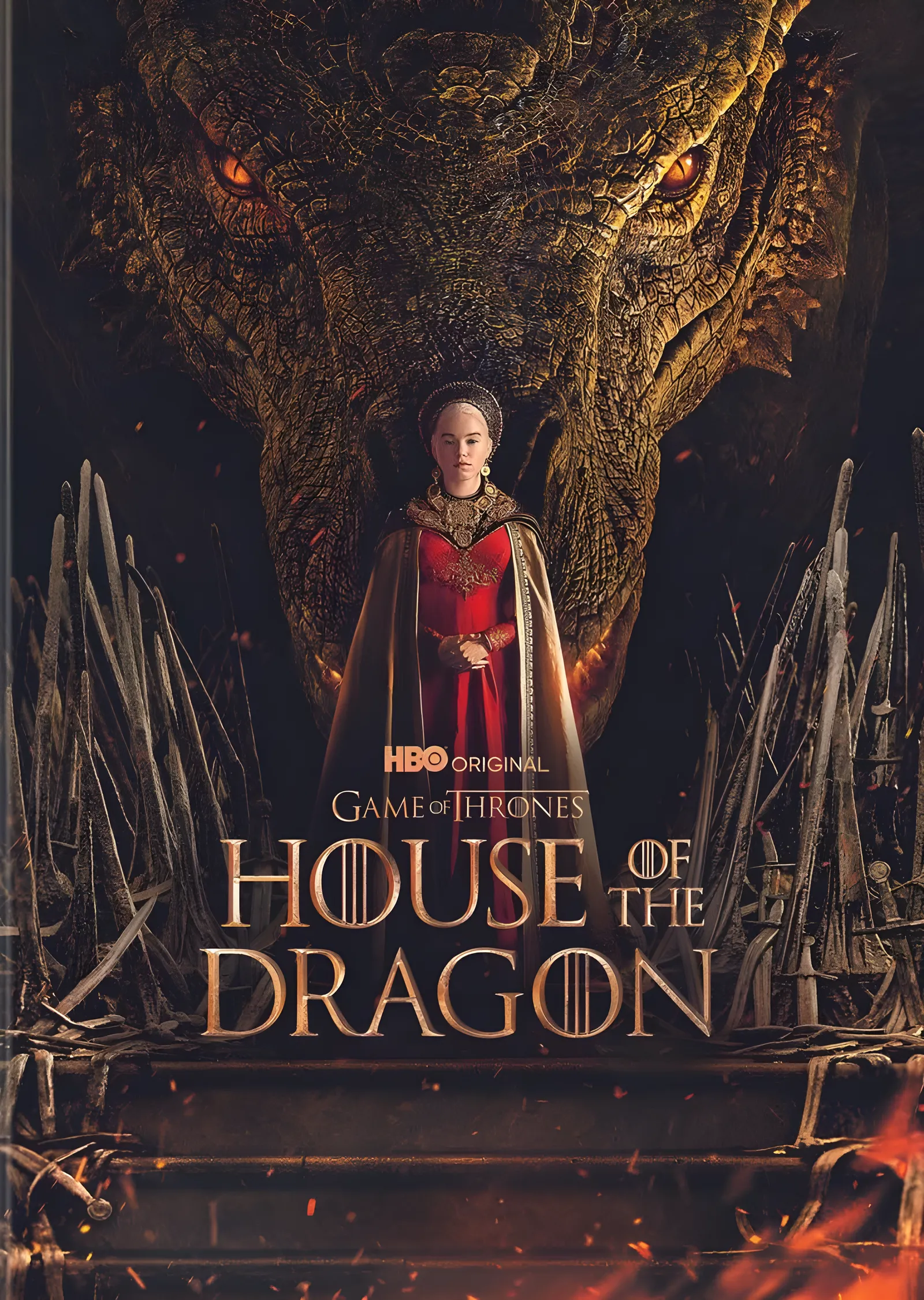 House of the Dragon: Demir Taht Afişi metal tablo