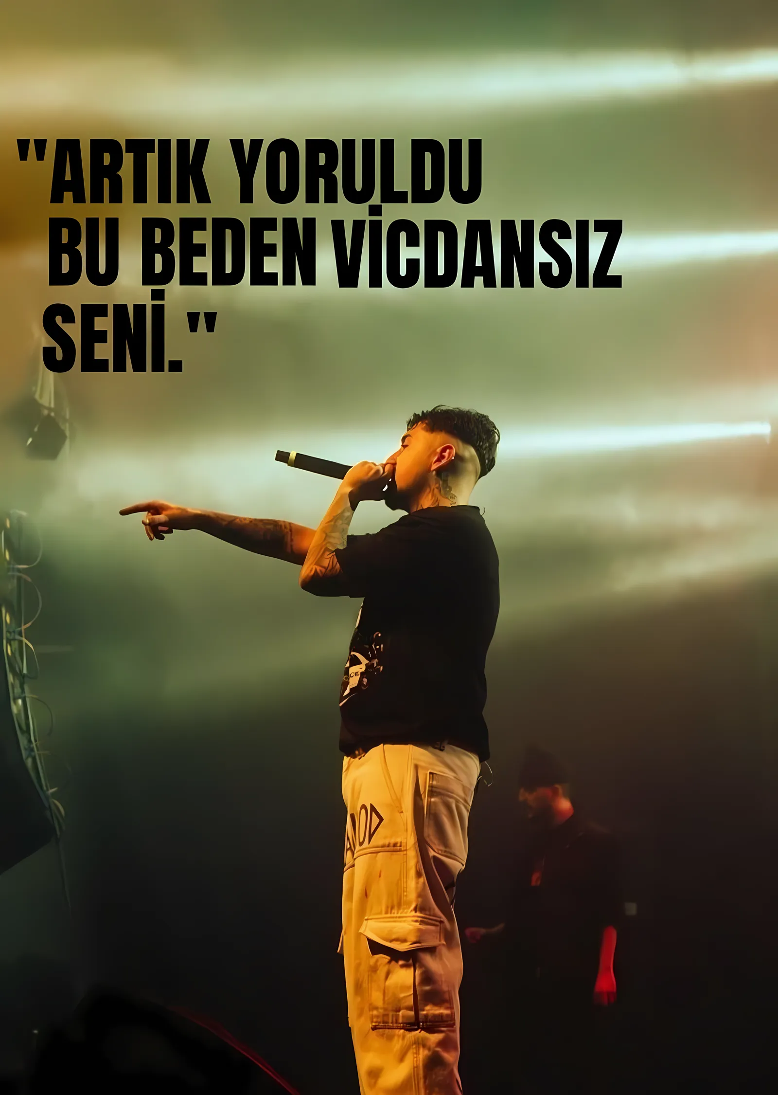 Artık Yoruldu Bu Beden metal tablo