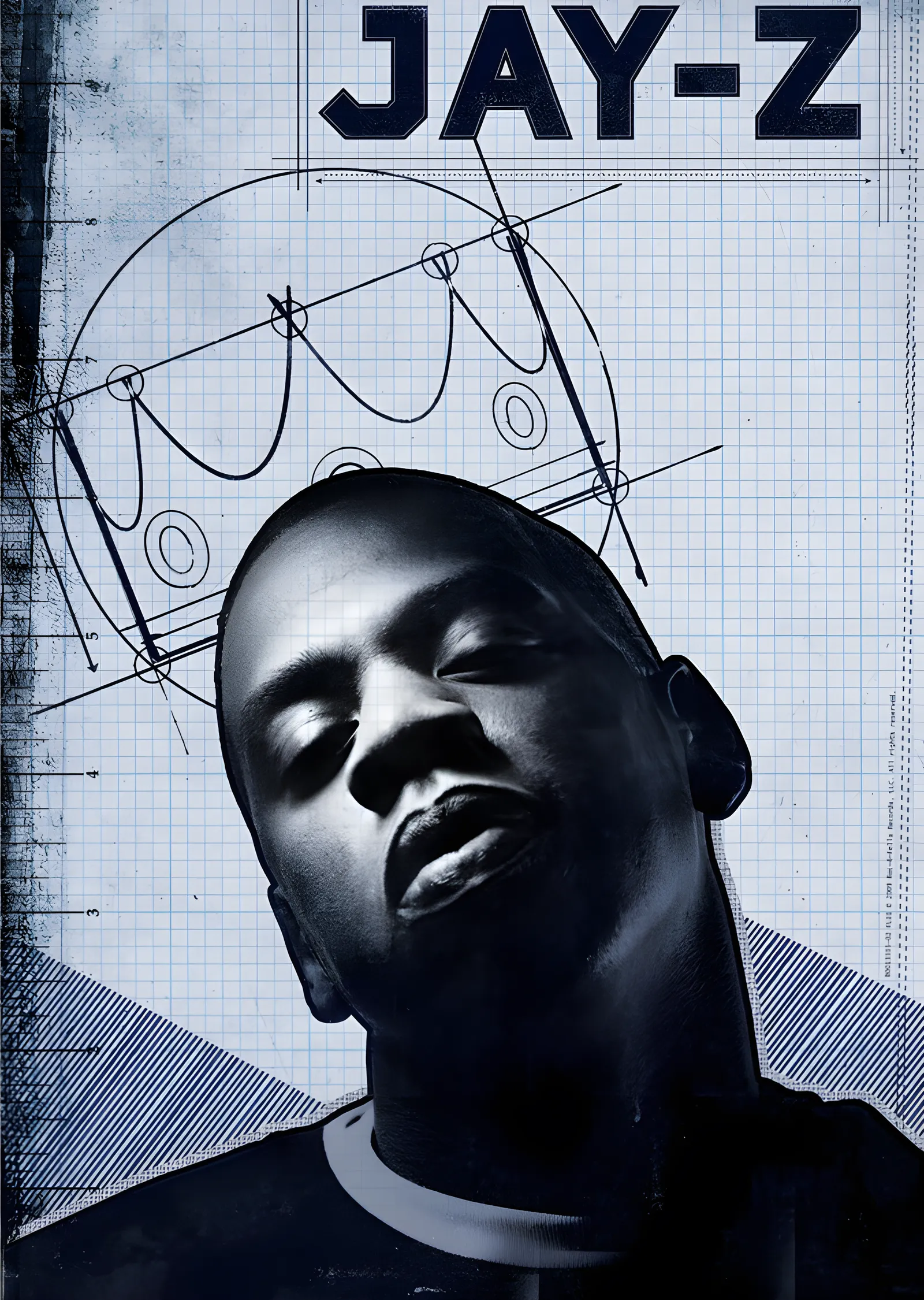Jay-Z: Mavi Plan metal tablo
