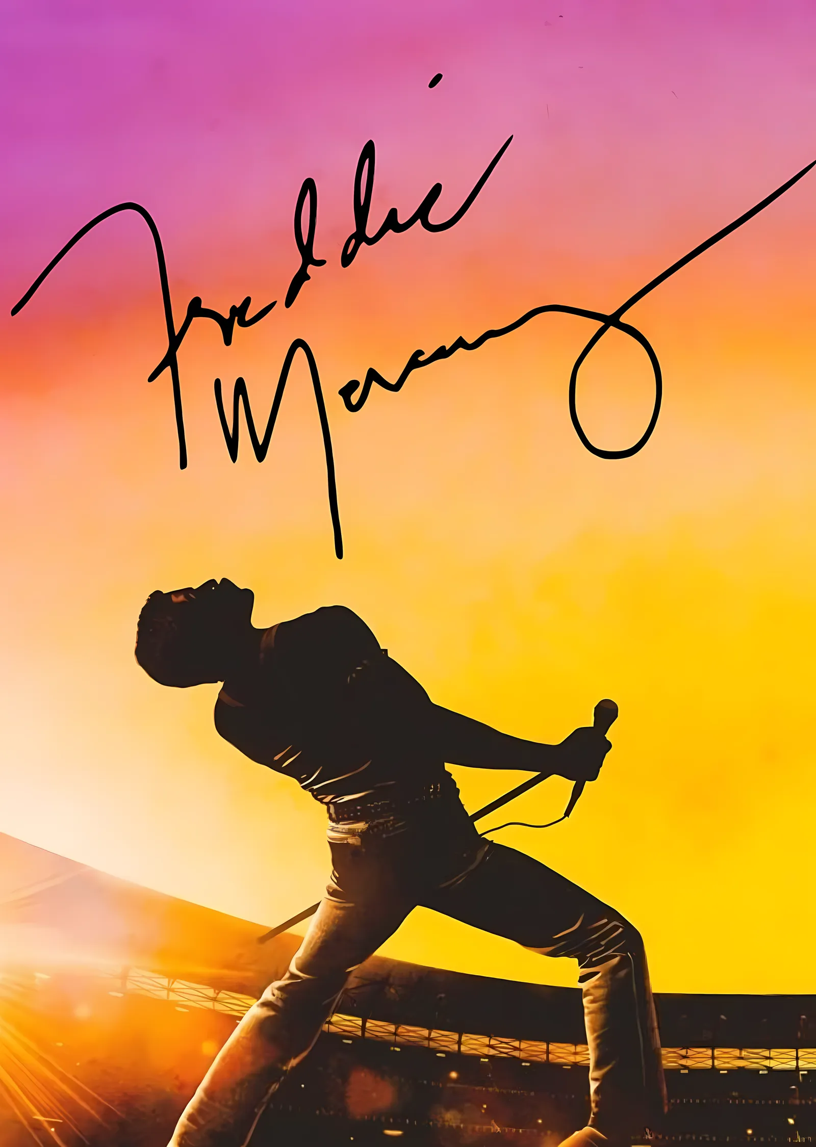 Freddie Mercury: İmza metal tablo