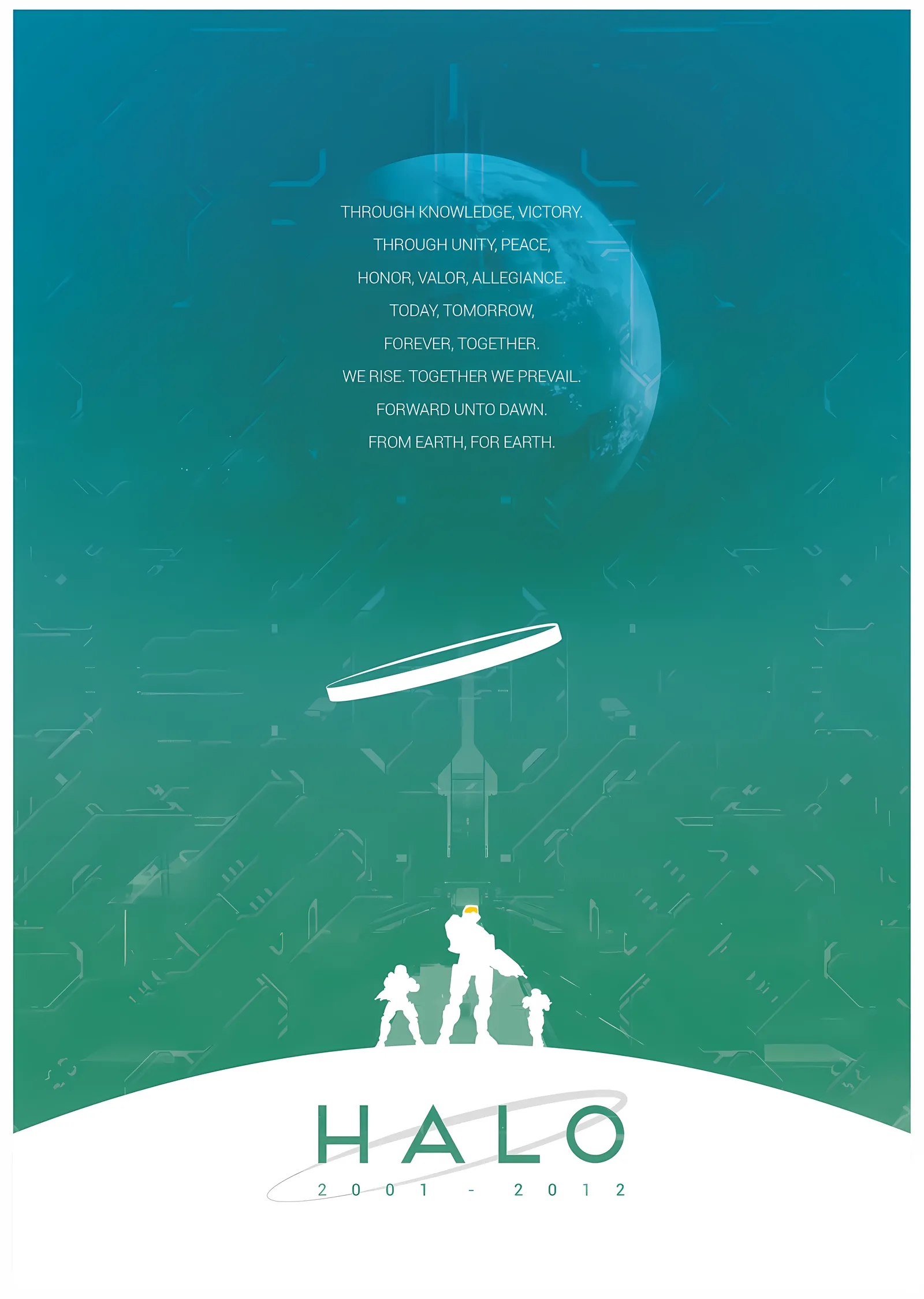 Halo: 2001-2013 metal tablo