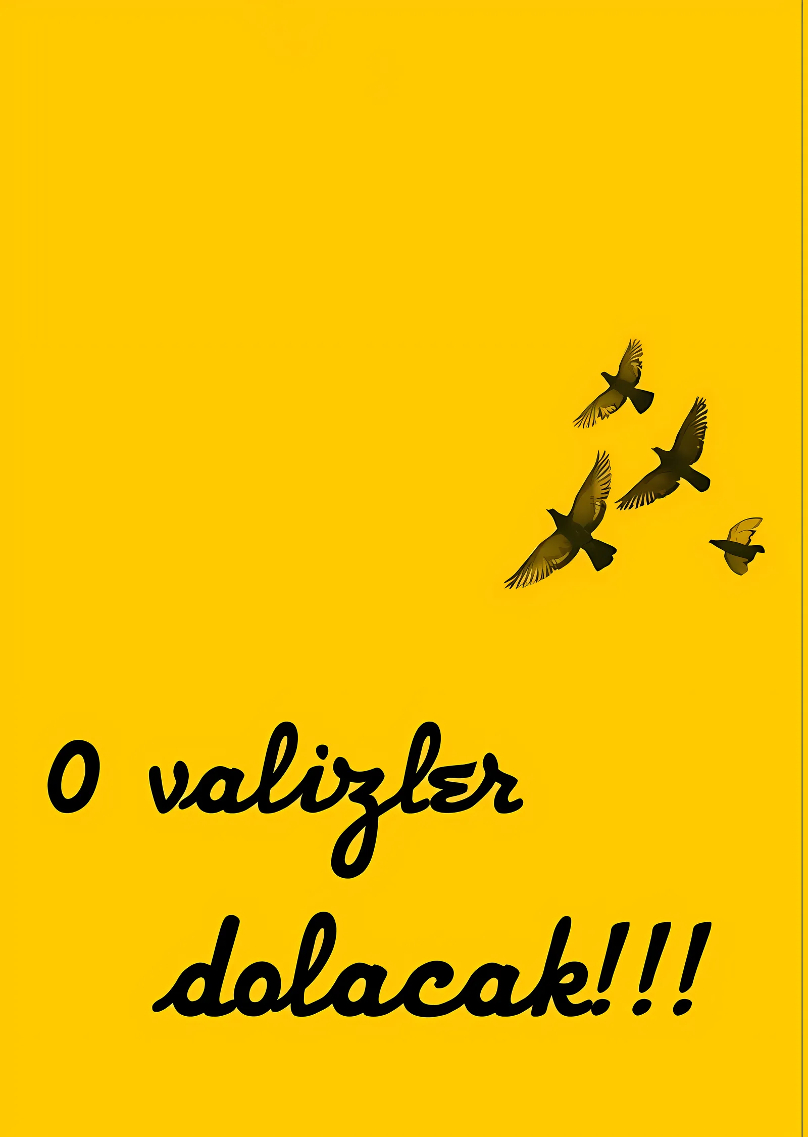 O valizler dolacak!!! metal tablo