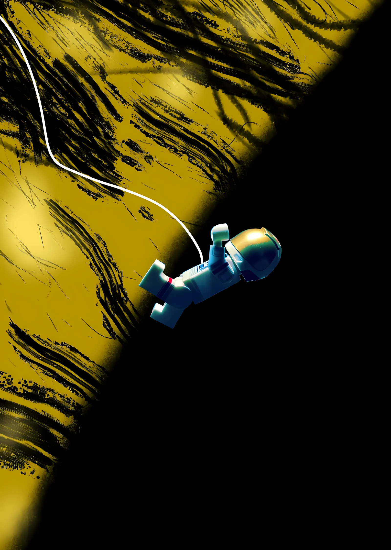 Project Hail Mary - LEGO Astronot metal tablo