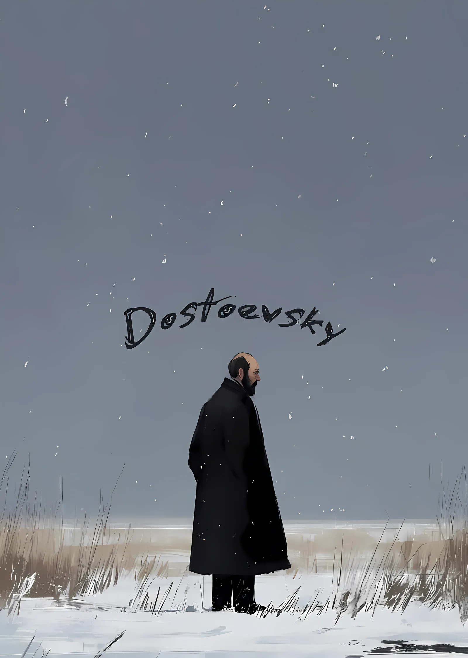 Dostoevsky: Karanlıkta Yalnızlık metal tablo