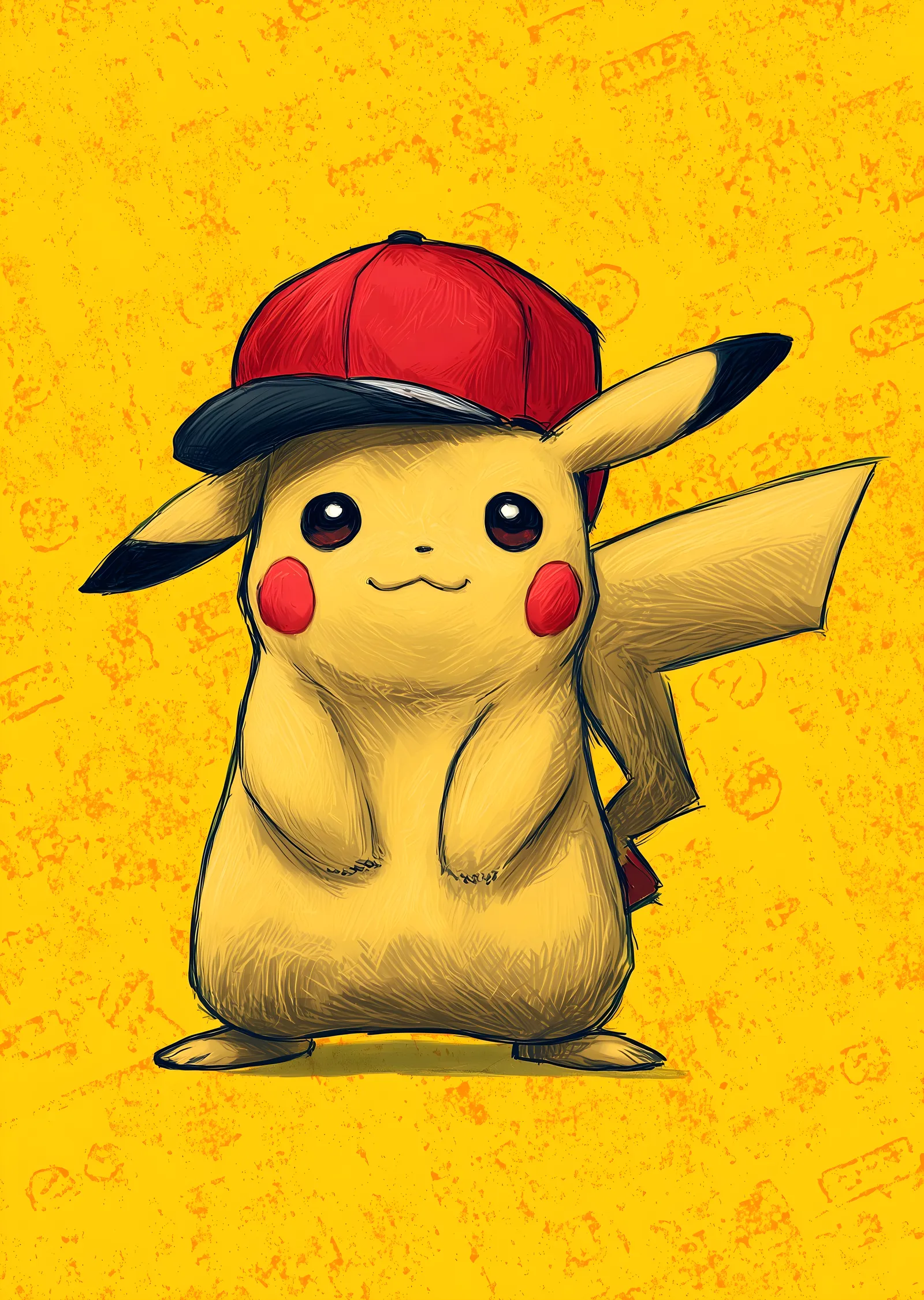 Pikachu: Kırmızı Şapka metal tablo