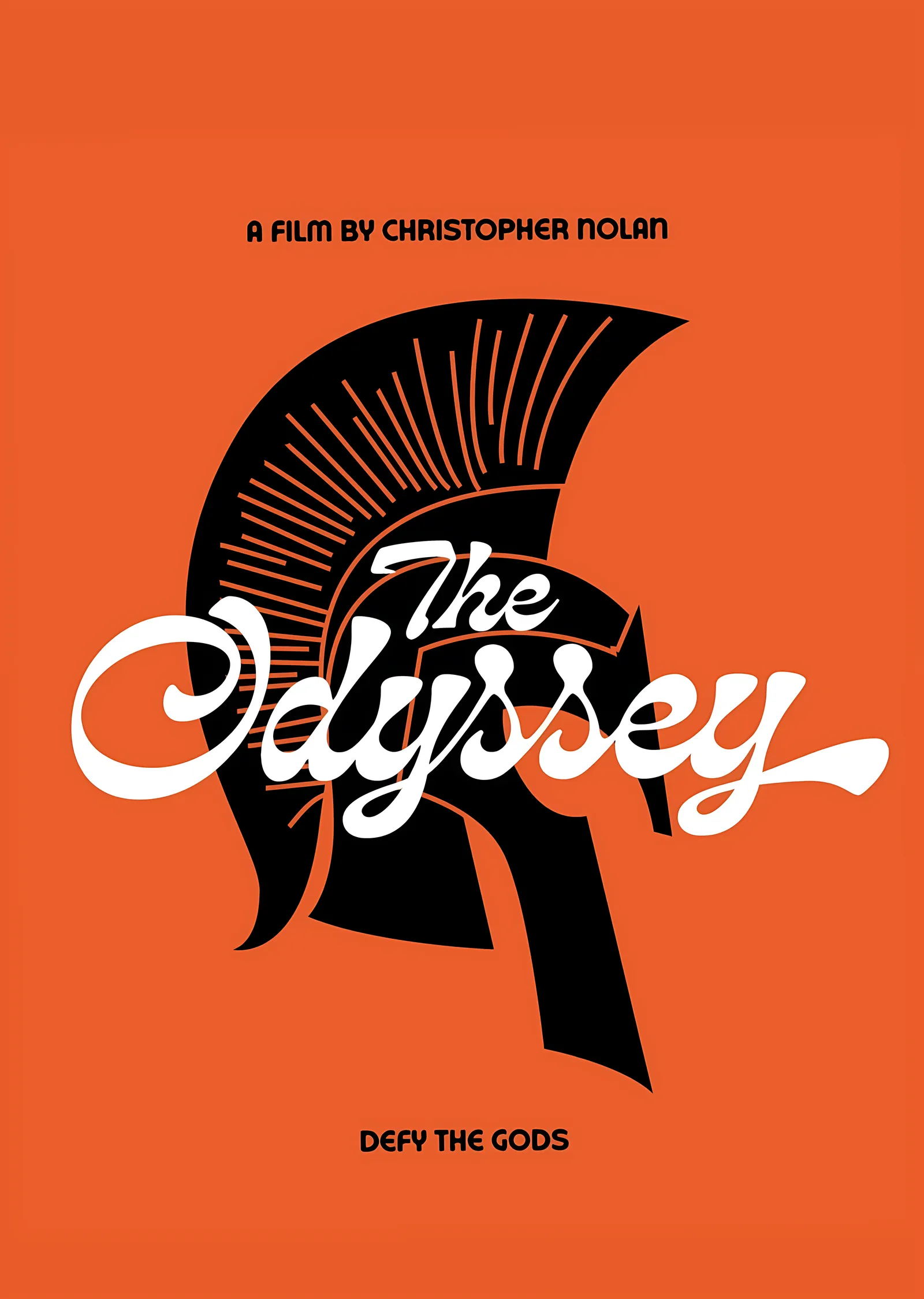 The Odyssey: Turuncu Minimal Miğfer metal tablo