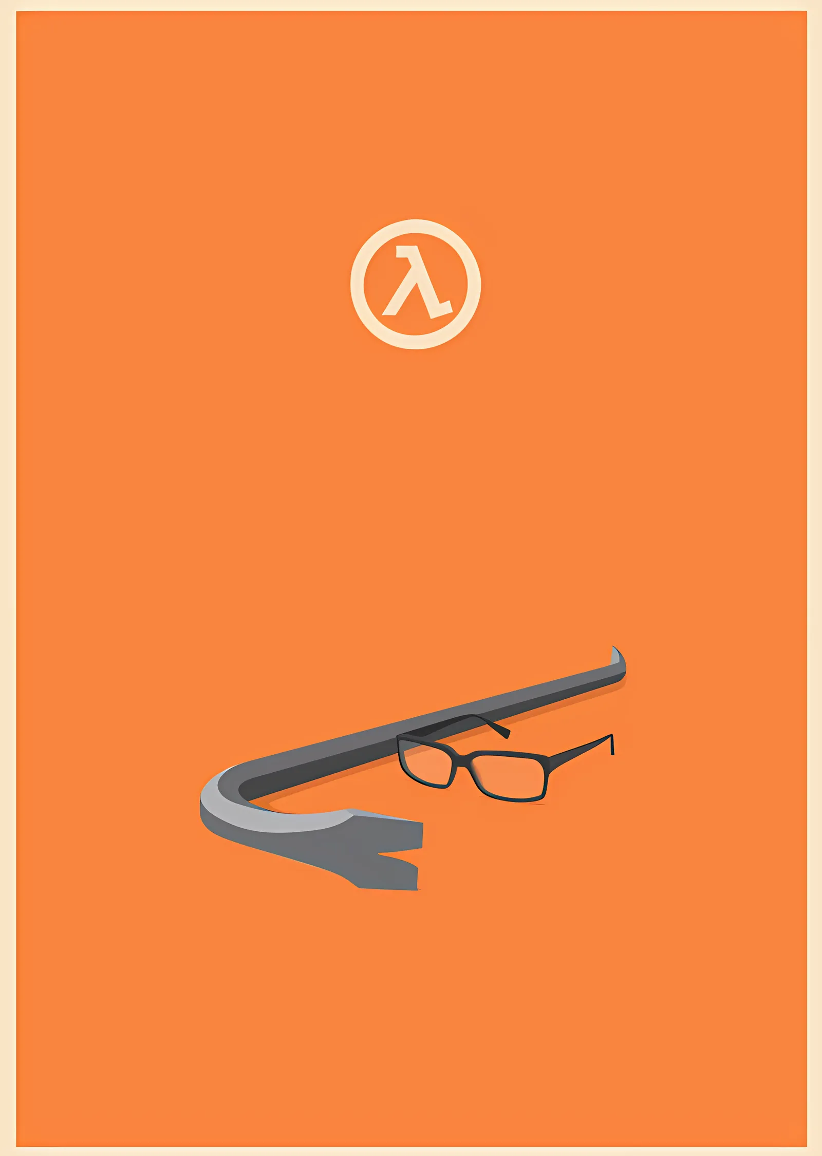 Half-Life: Levye ve Gözlük metal tablo