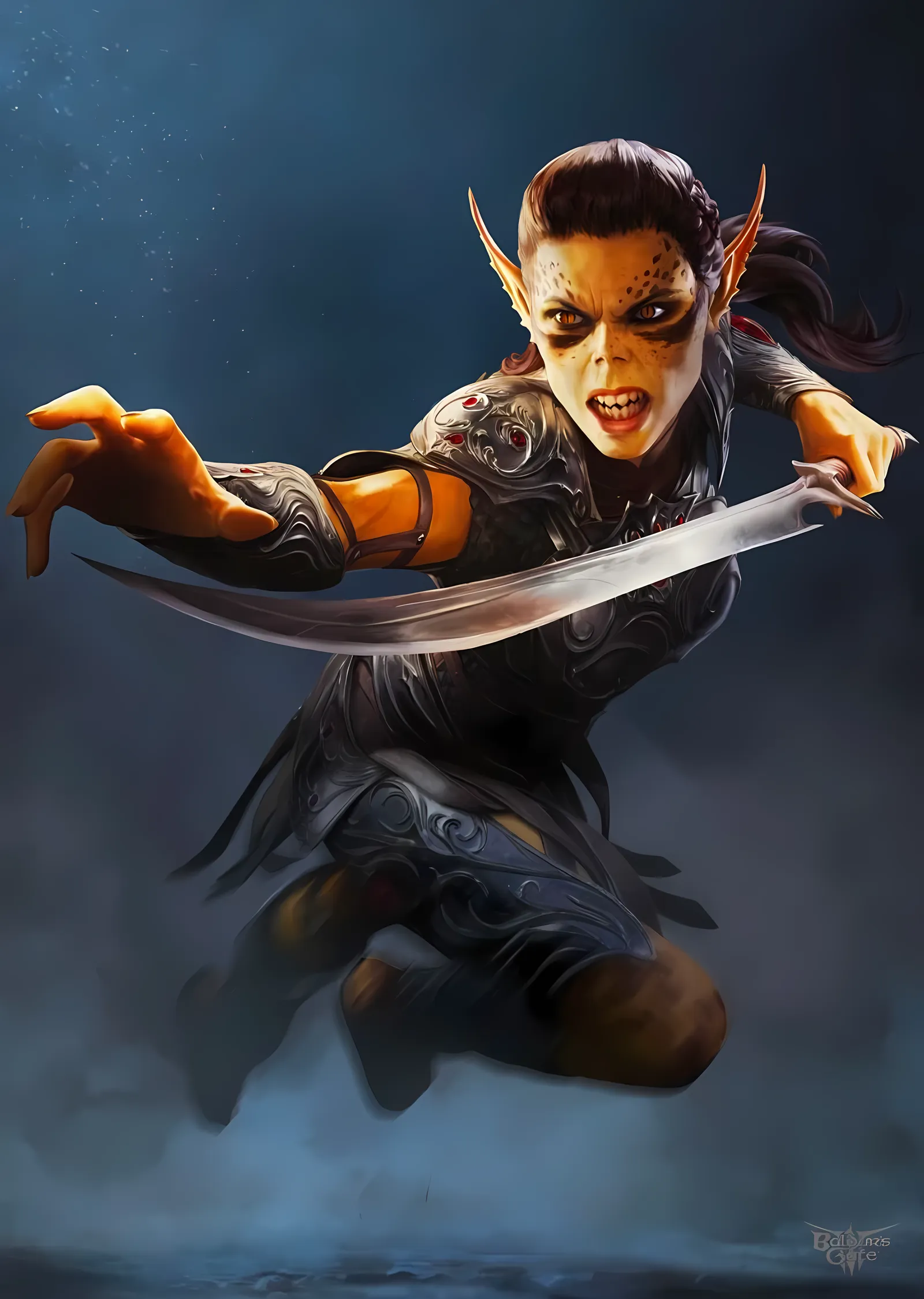 Baldur's Gate 3 · Lae'zel metal tablo