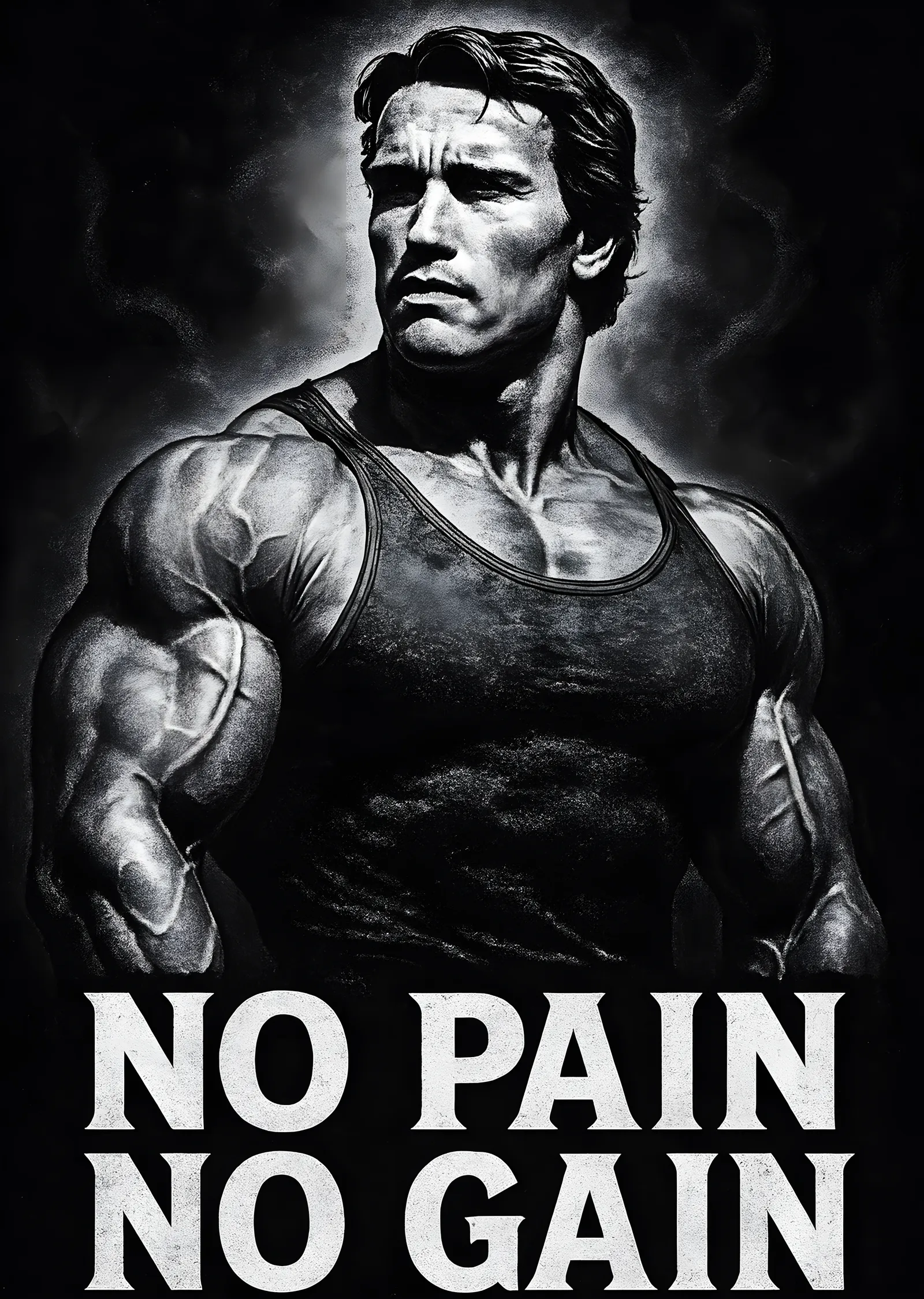 Arnold Schwarzenegger: No Pain No Gain · Atletli Poz metal tablo