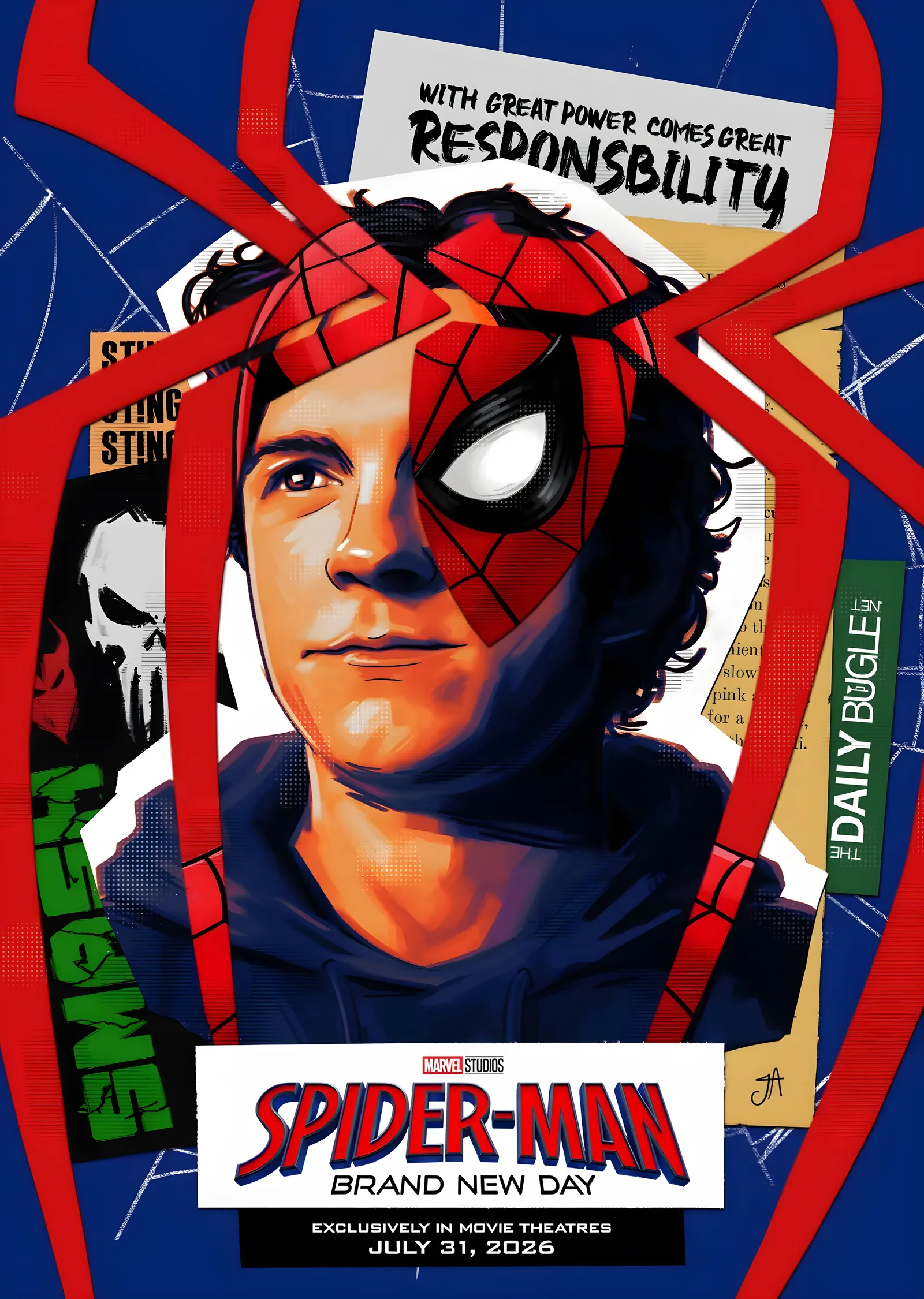 Spider-Man: Kolaj Kapak metal tablo