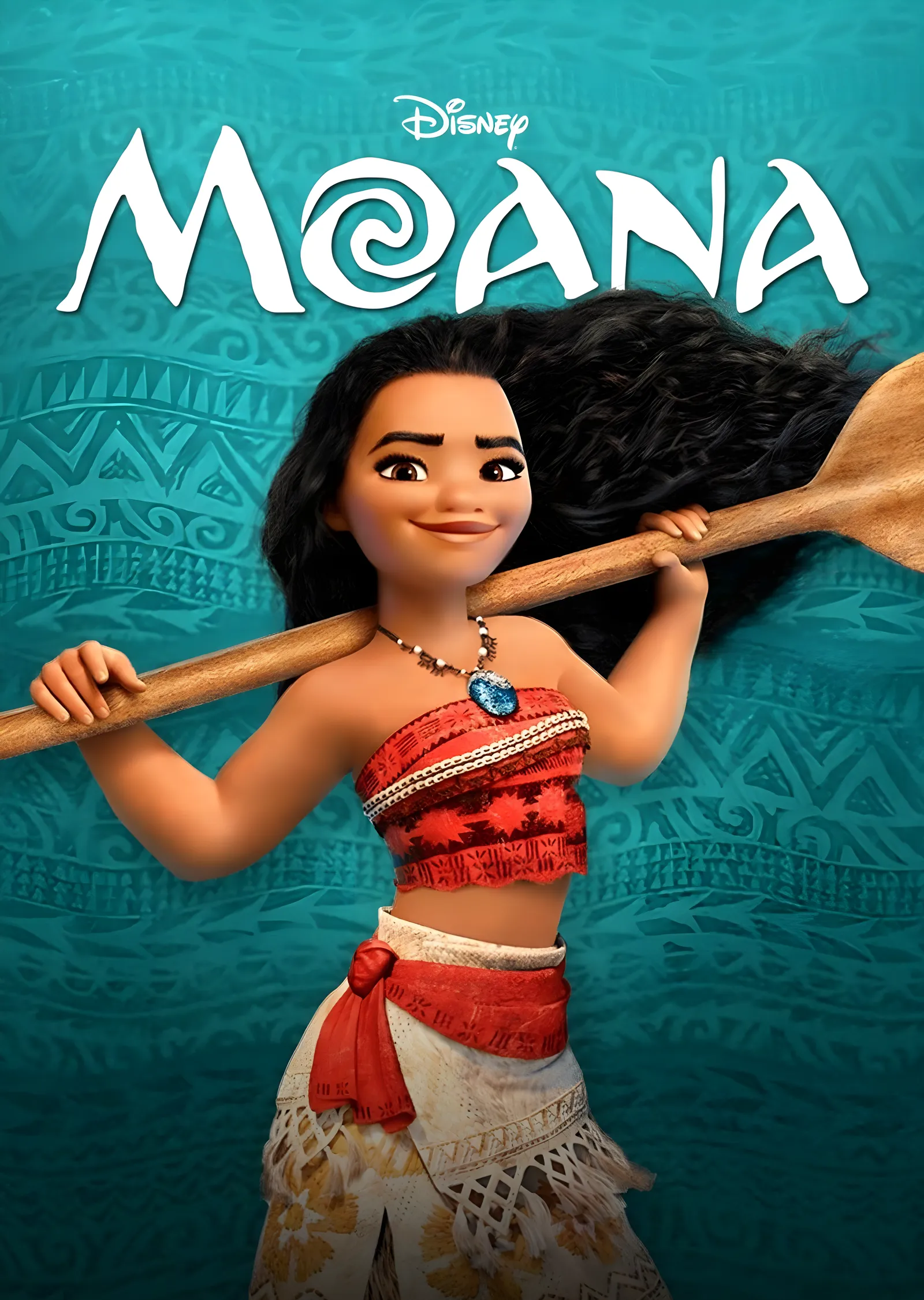 Moana: Kürek Omuzda metal tablo