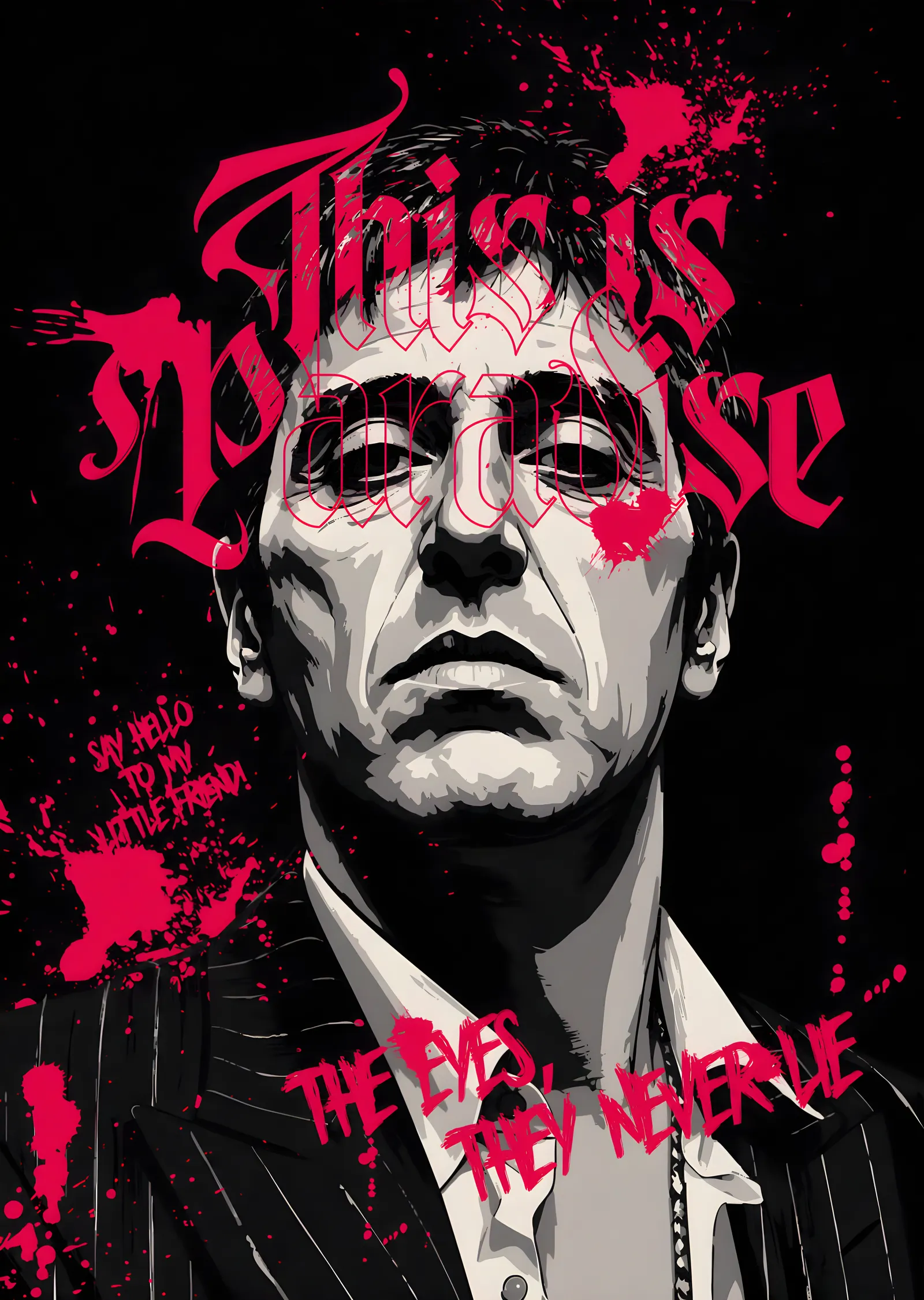 Scarface: This Is Paradise metal tablo