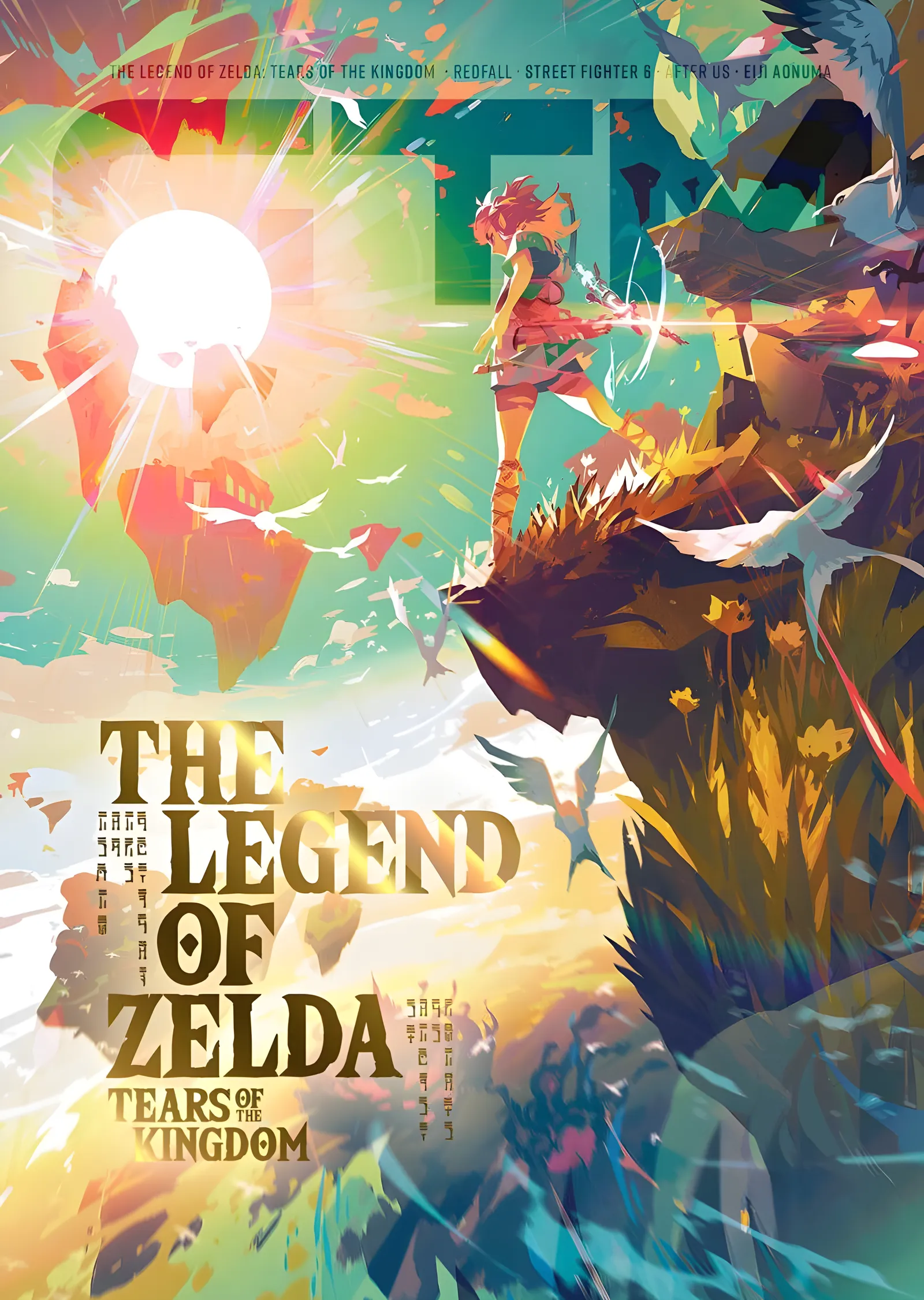 Zelda: Tears of the Kingdom Kolaj metal tablo
