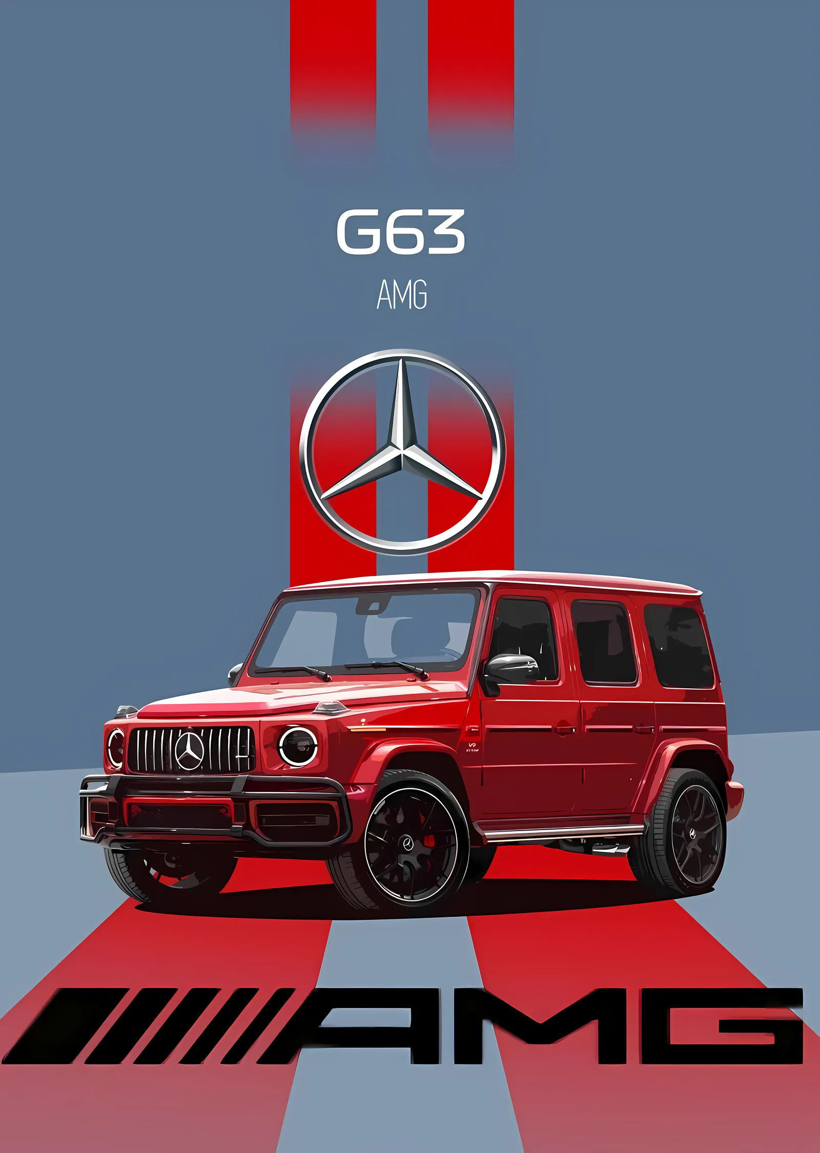 Mercedes G63 AMG metal tablo