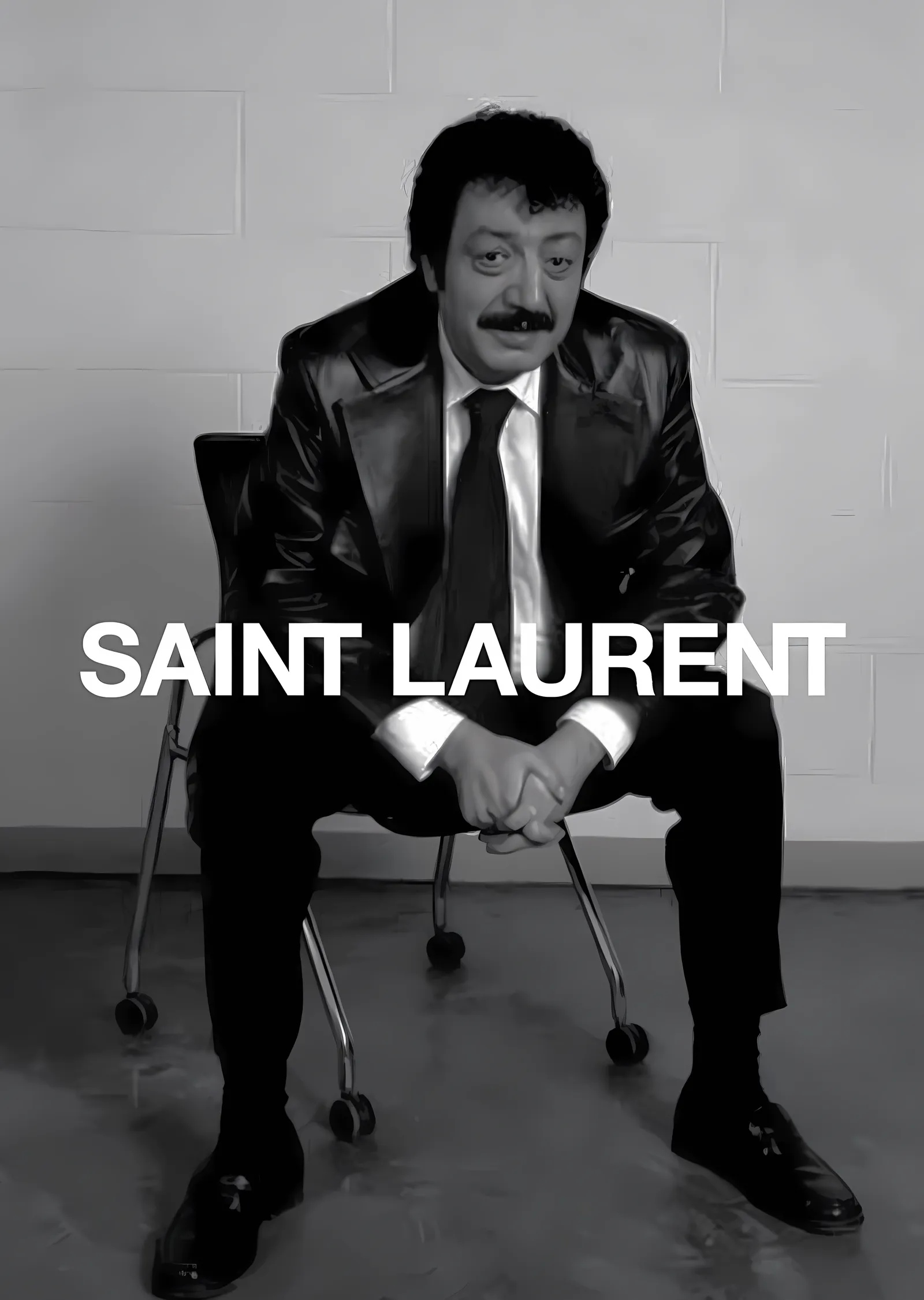 Müslüm Gürses: Saint Laurent Parodisi metal tablo