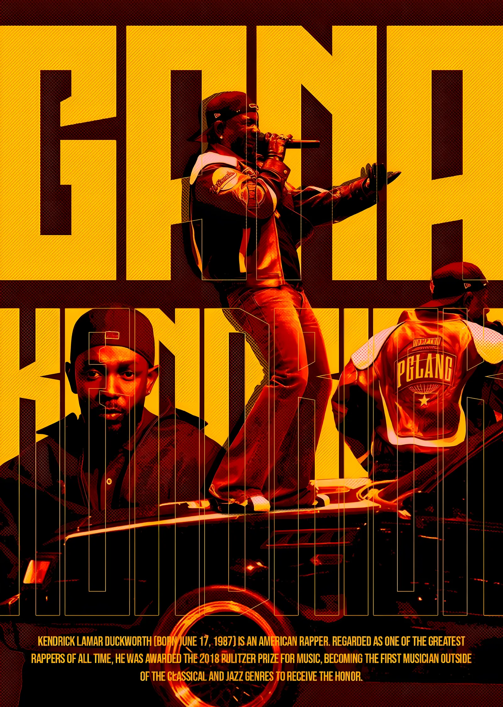 Gonda Knows: Kendrick Lamar metal tablo