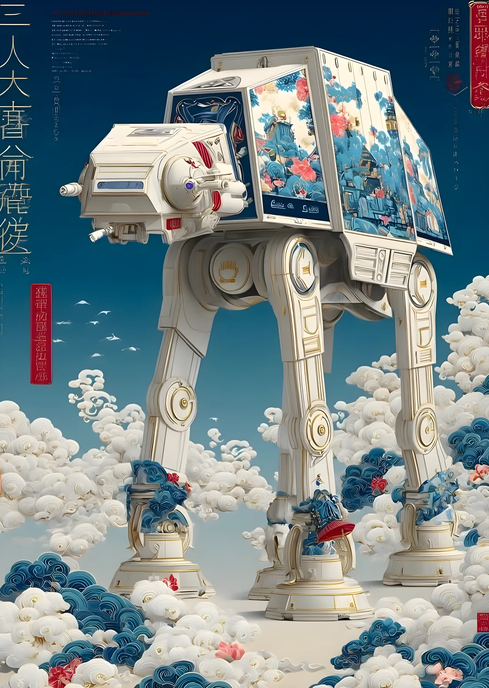 Star Wars At-At metal tablo