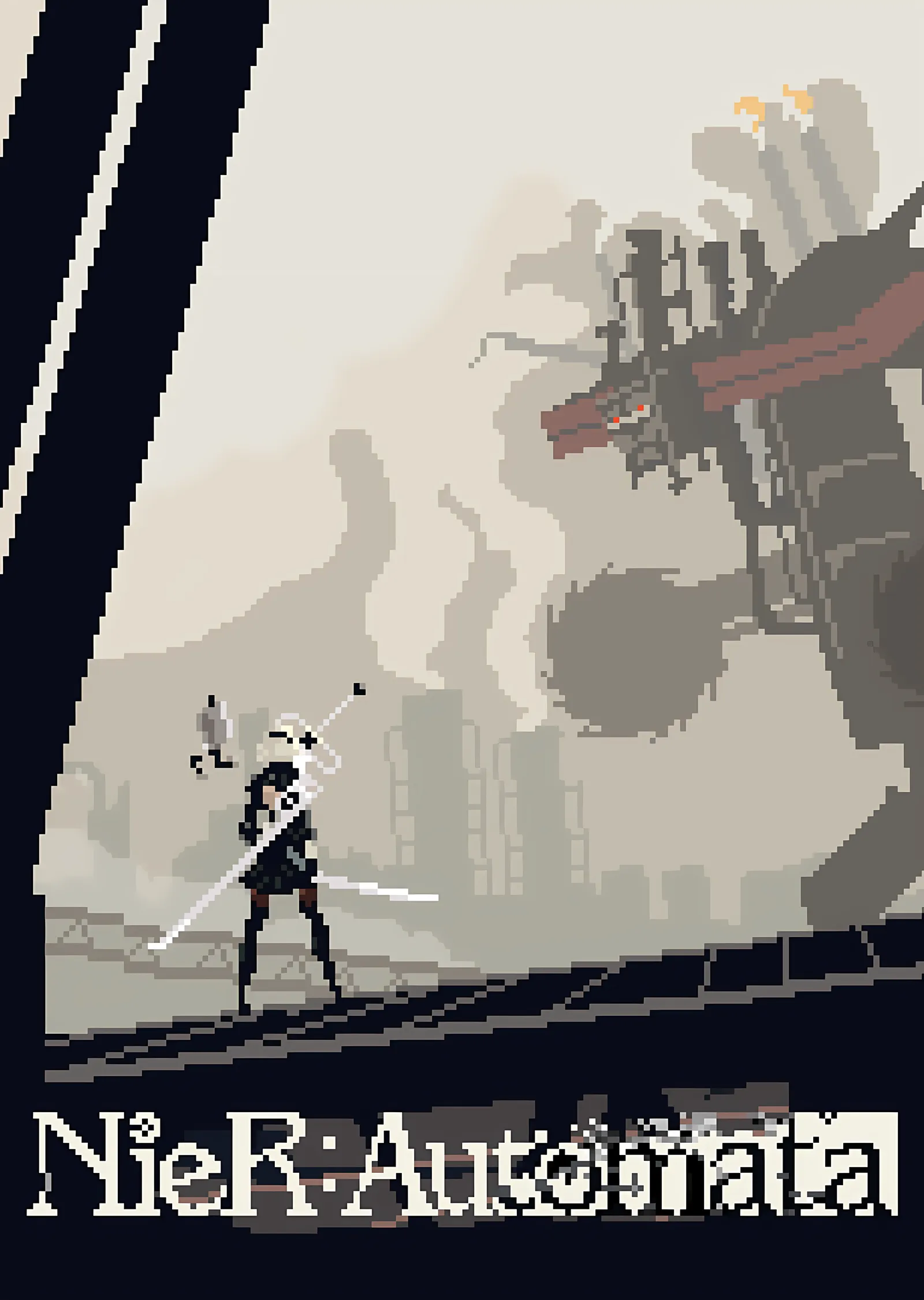 NieR: Automata metal tablo