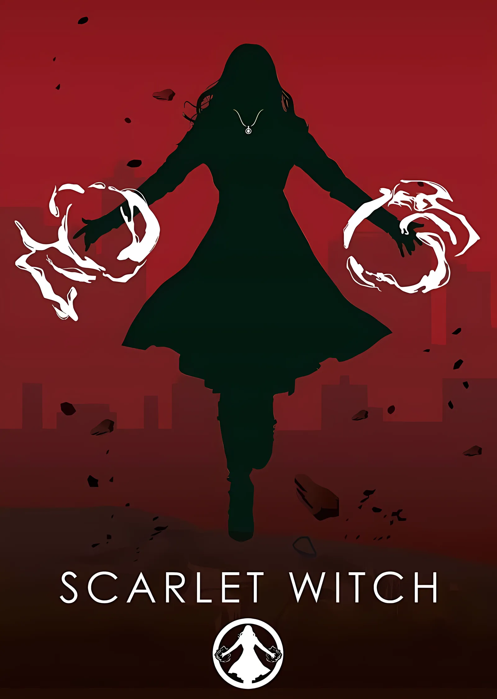 Scarlet Witch - Kızıl Enerji metal tablo