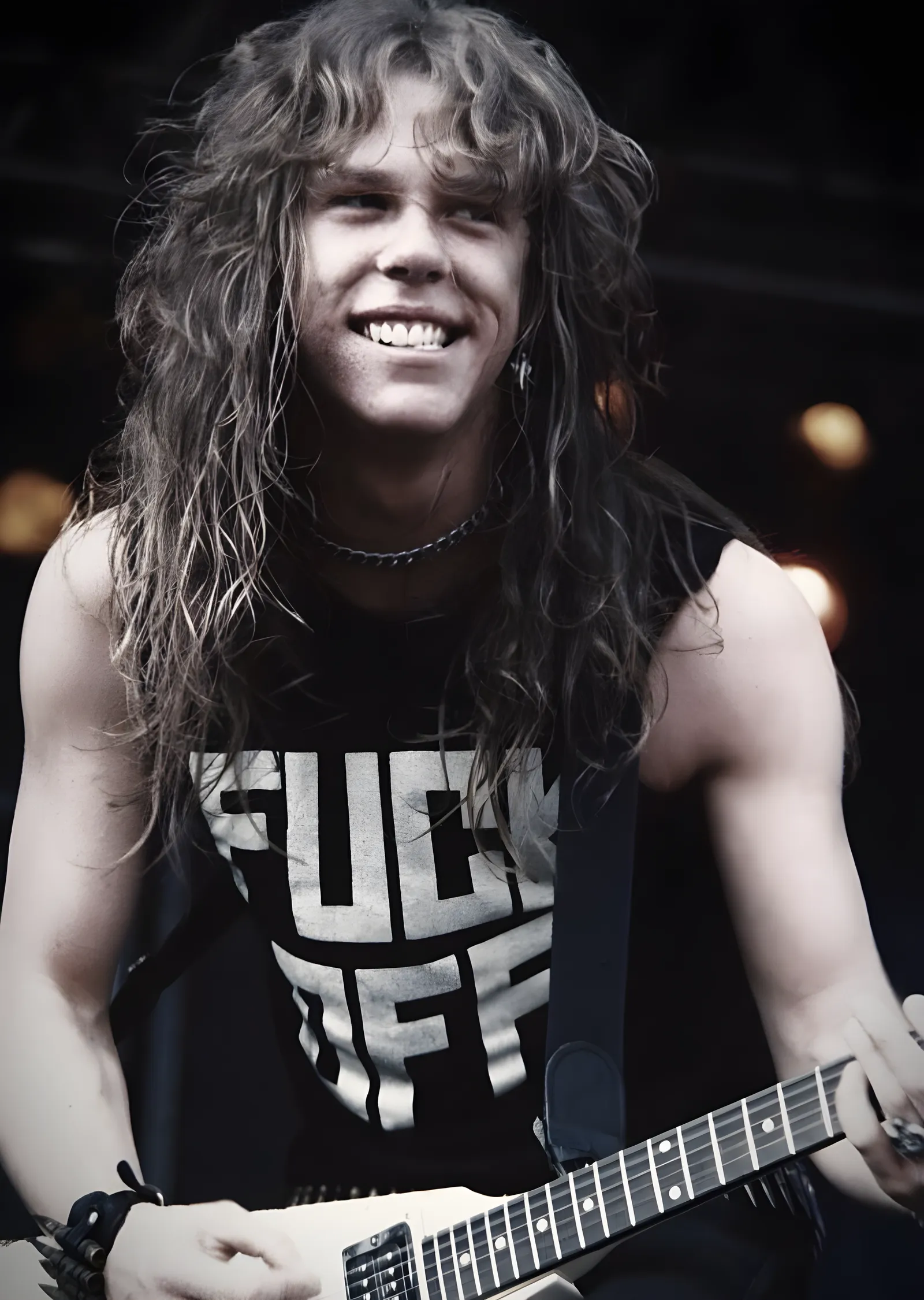 James Hetfield - Genç Yılların Sahne Karesi metal tablo