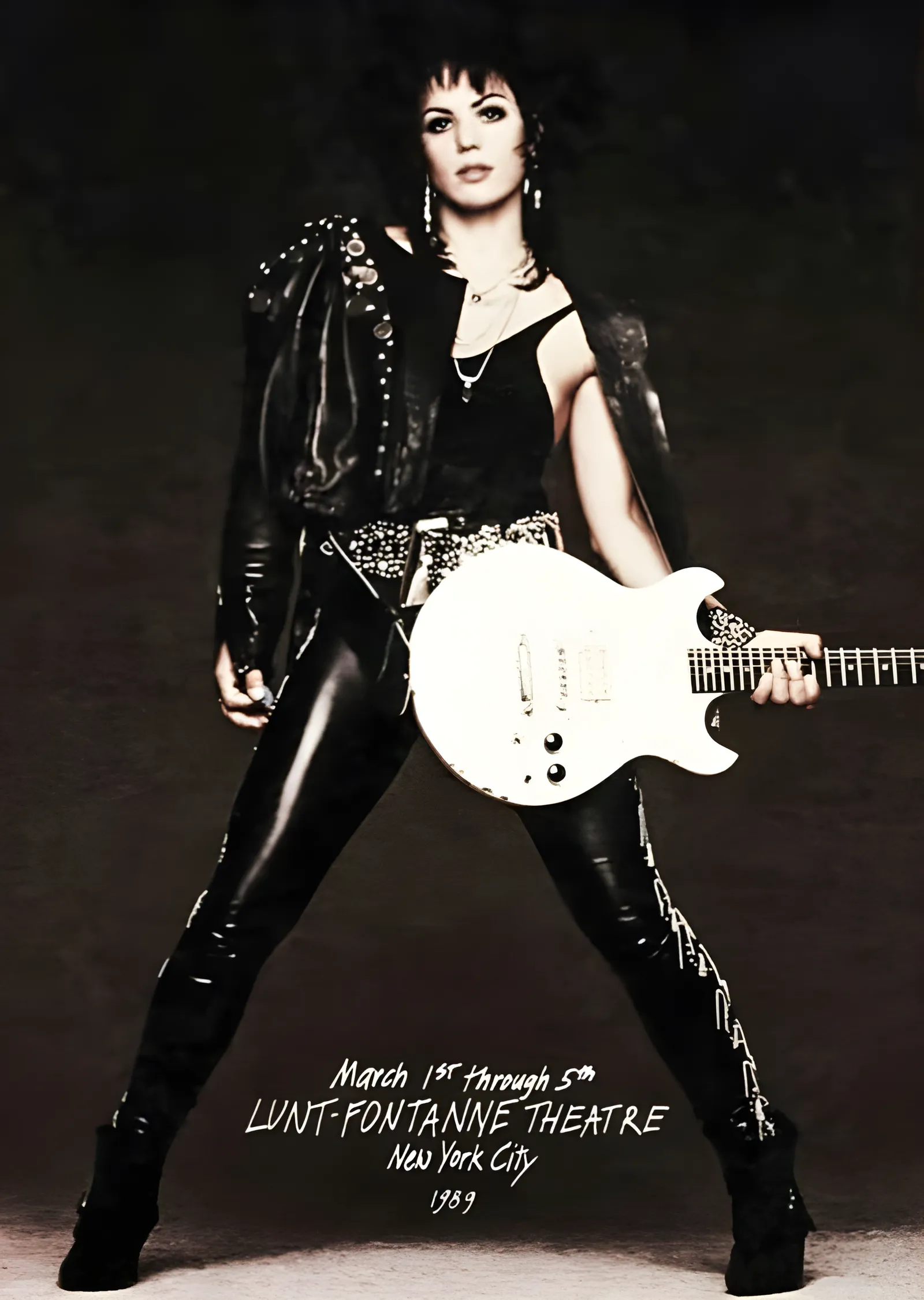 Joan Jett - Lunt-Fontanne Sahnesi metal tablo