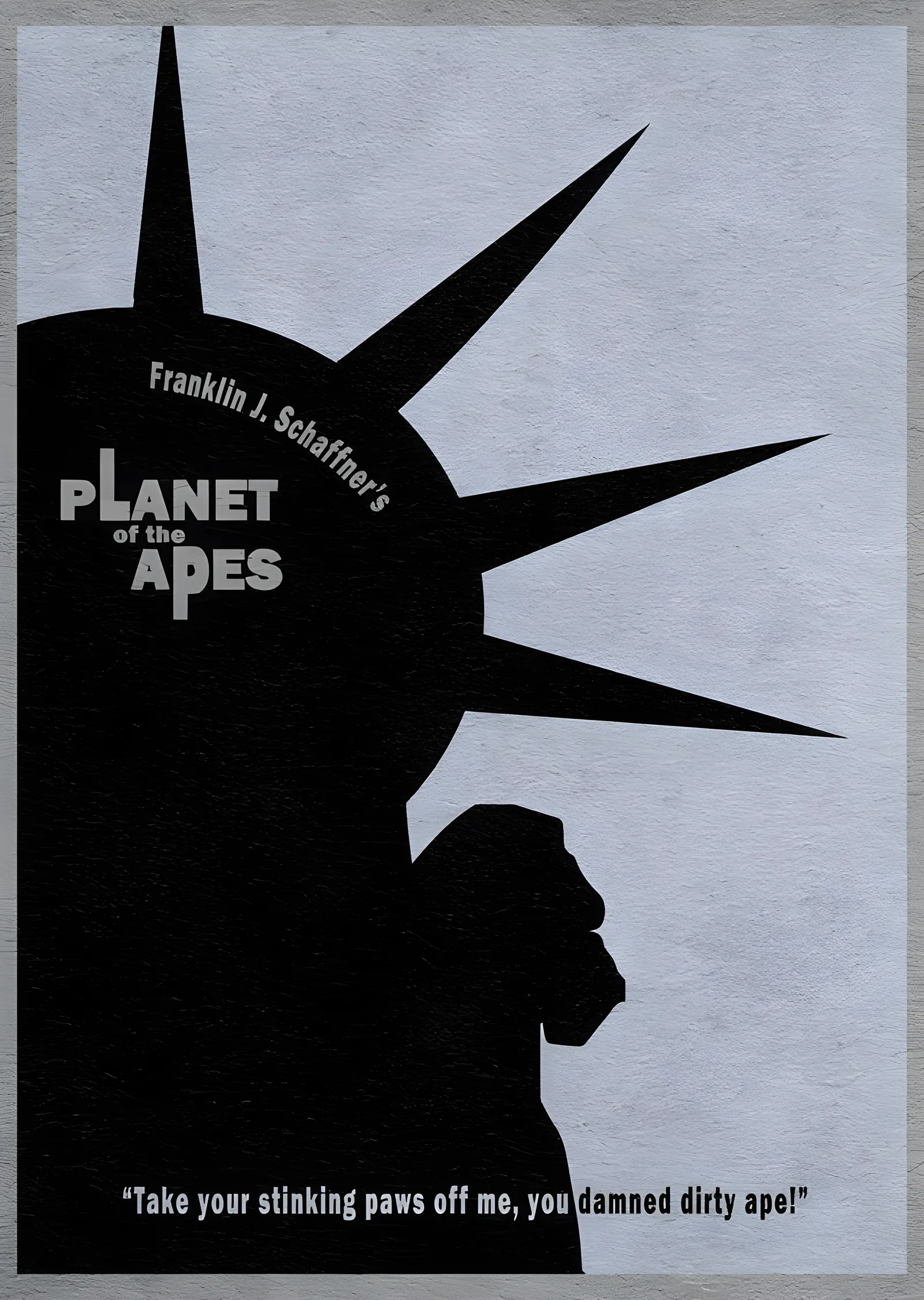 Planet of the Apes metal tablo