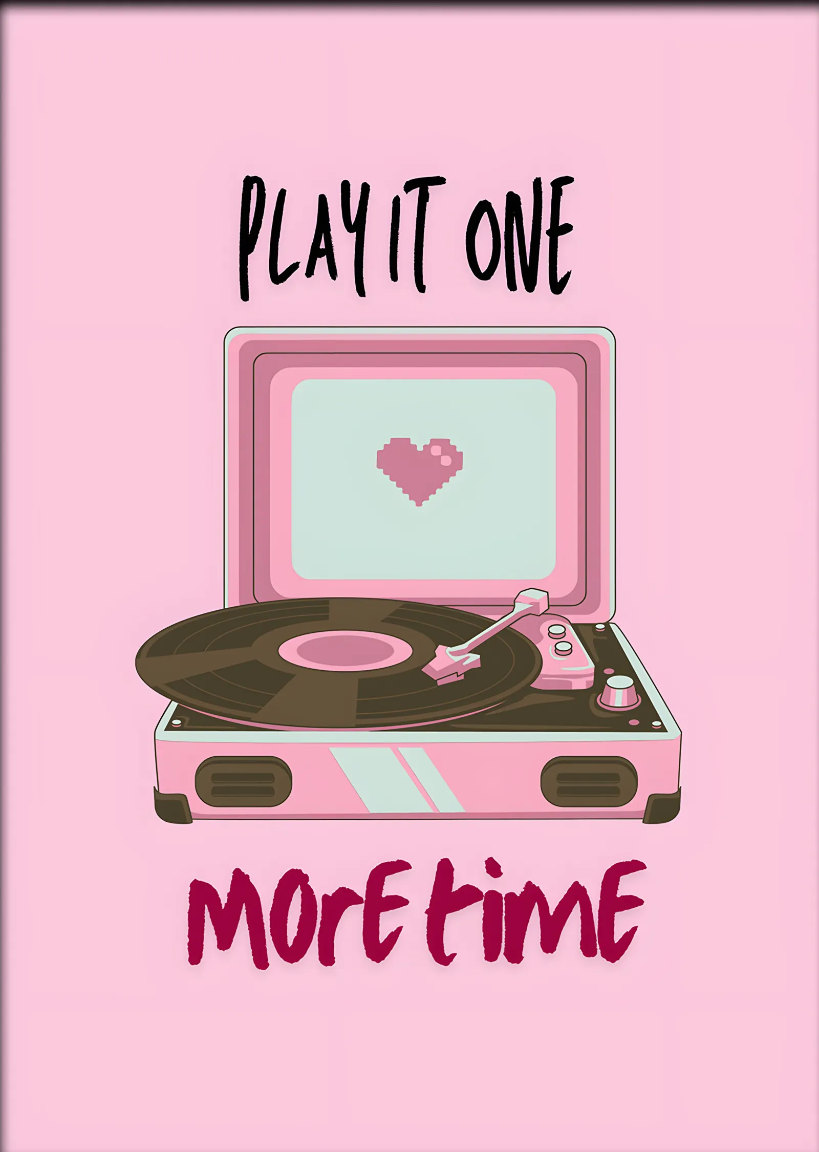 Play It One More Time Pikap metal tablo
