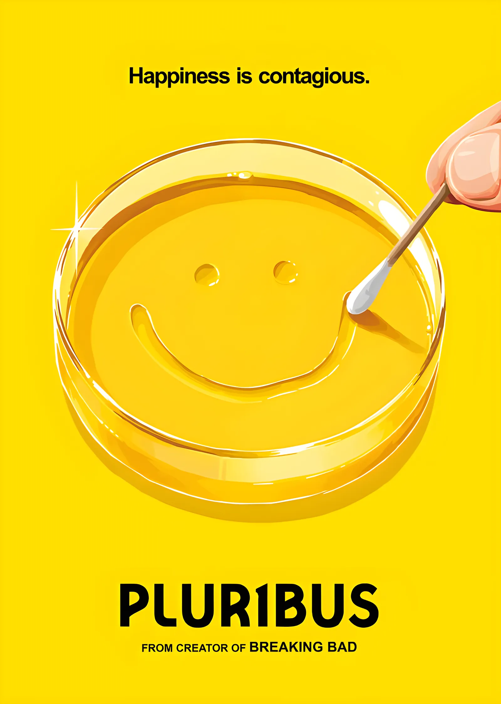 Pluribus - Sarı Minimal metal tablo