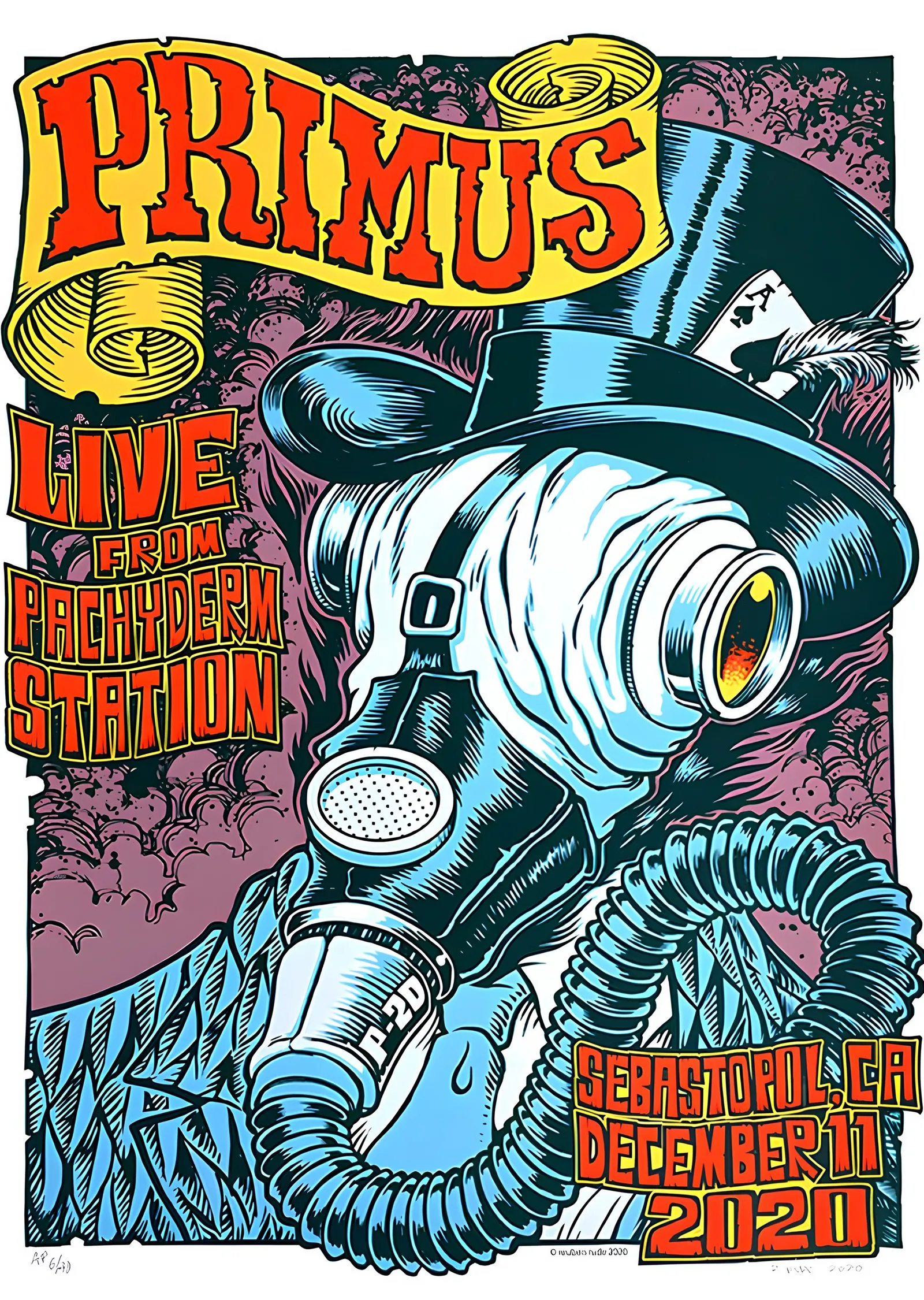 Primus - Gaz Maskesi Afişi metal tablo