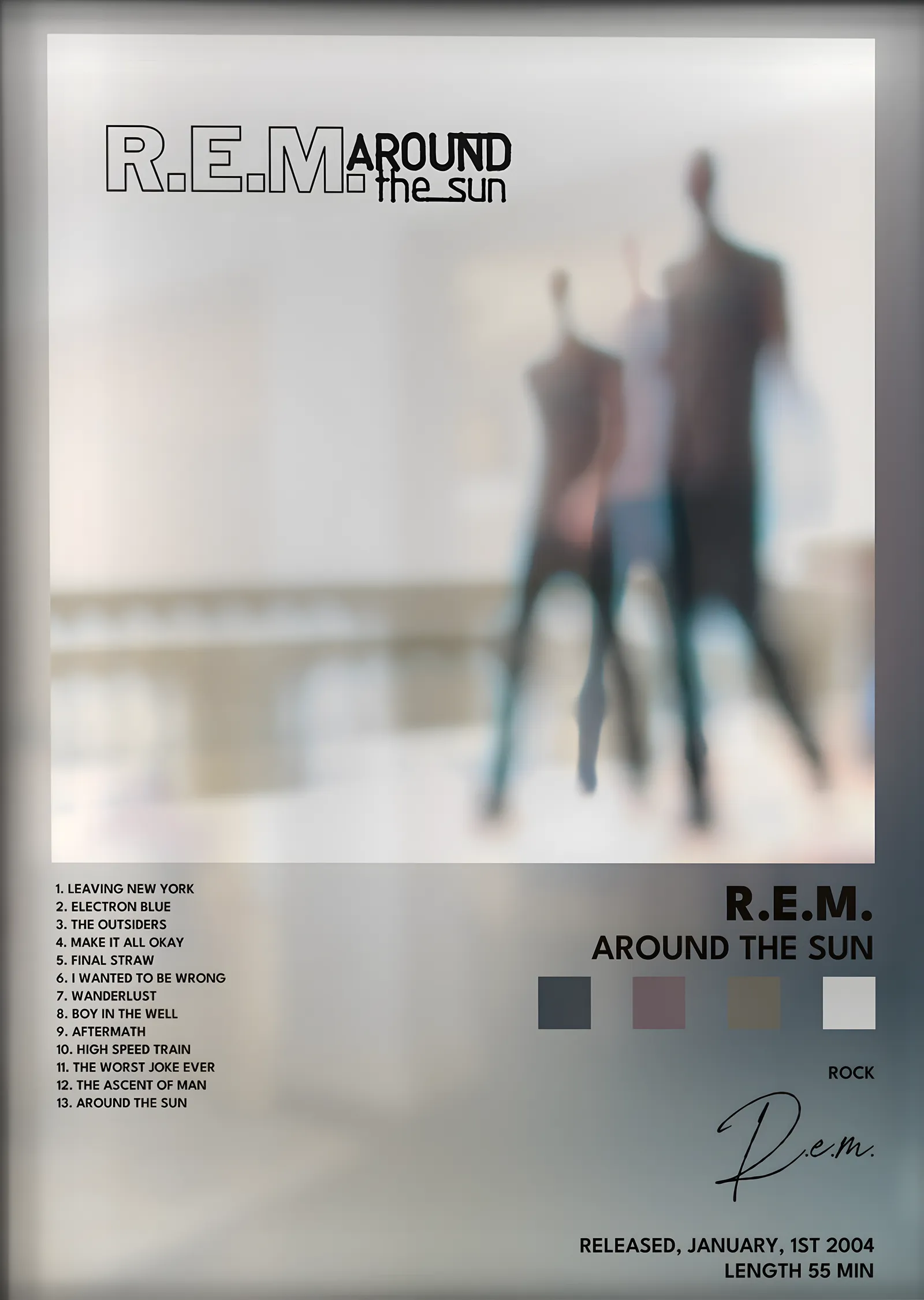 R.E.M.: Around the Sun metal tablo