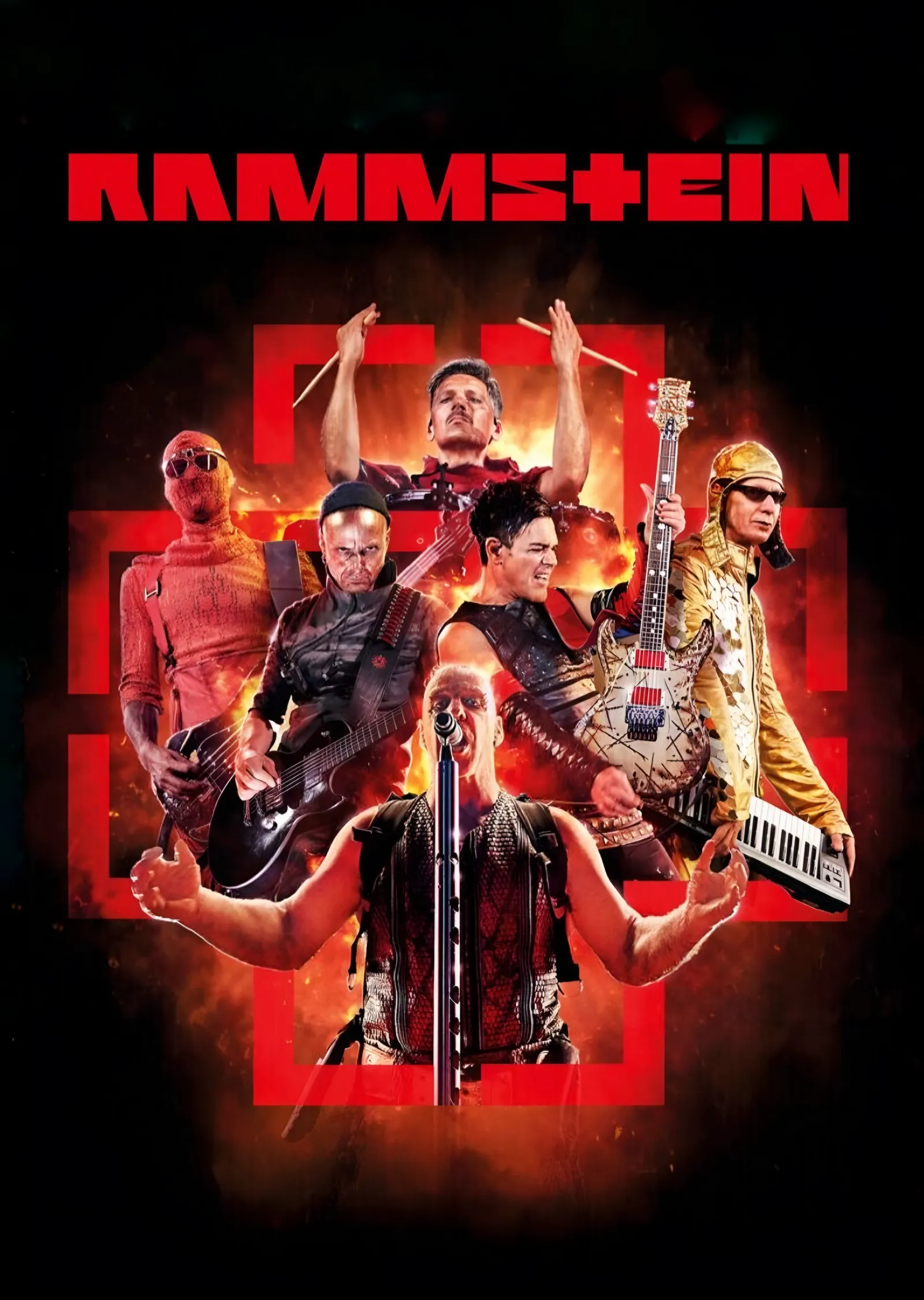 Rammstein - Alev Sahnesi metal tablo