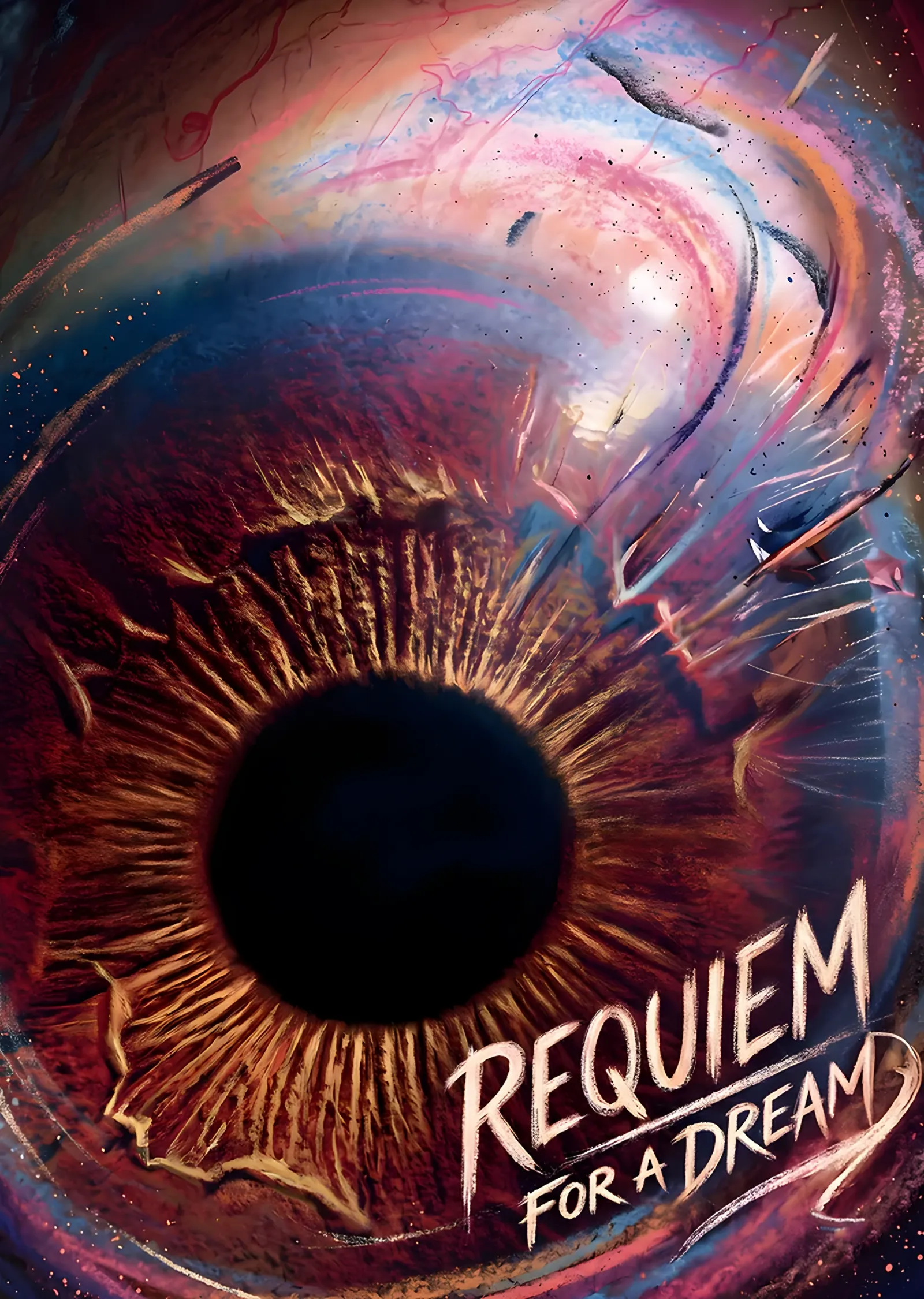 Requiem for a Dream Göz metal tablo