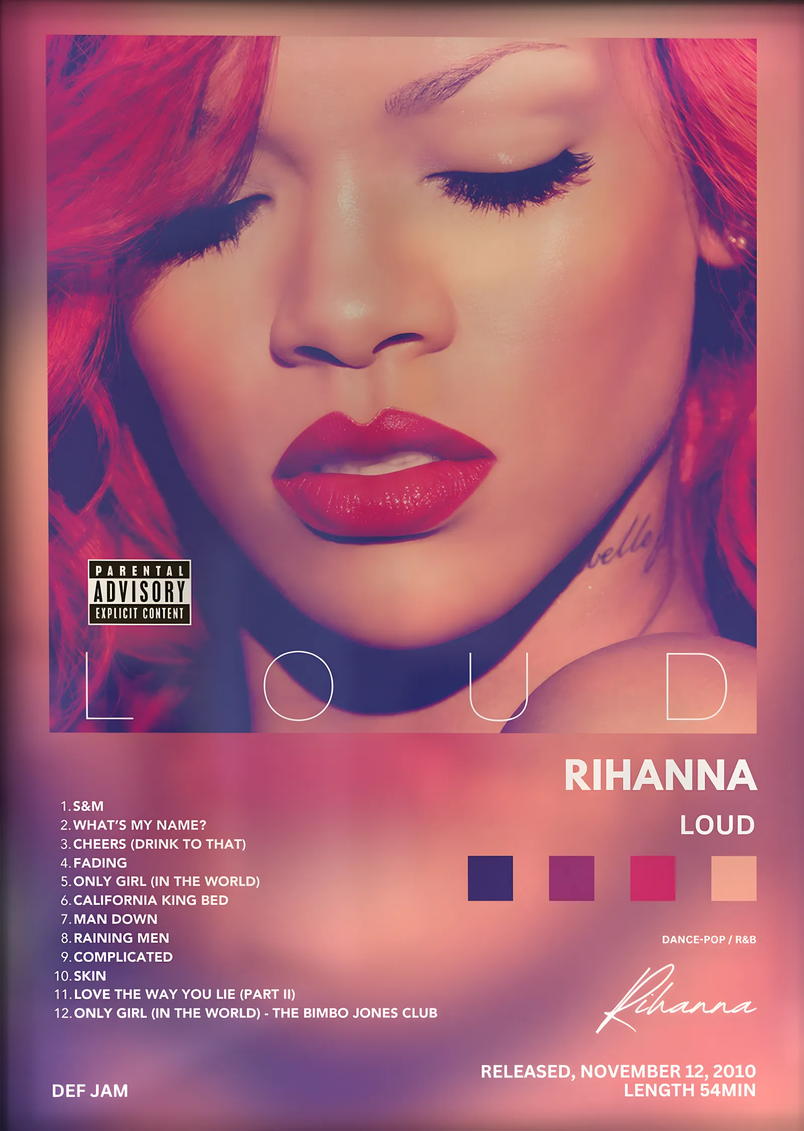 Rihanna: Loud metal tablo