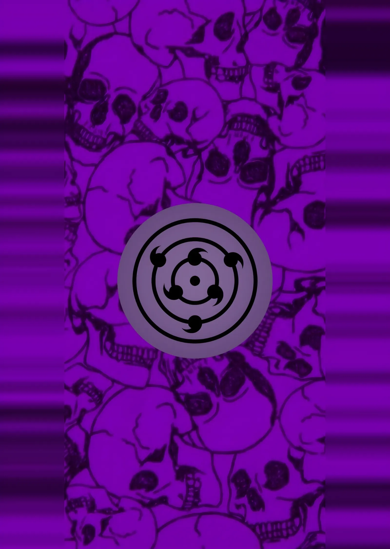 Rinnegan - Kafatası Deseni metal tablo