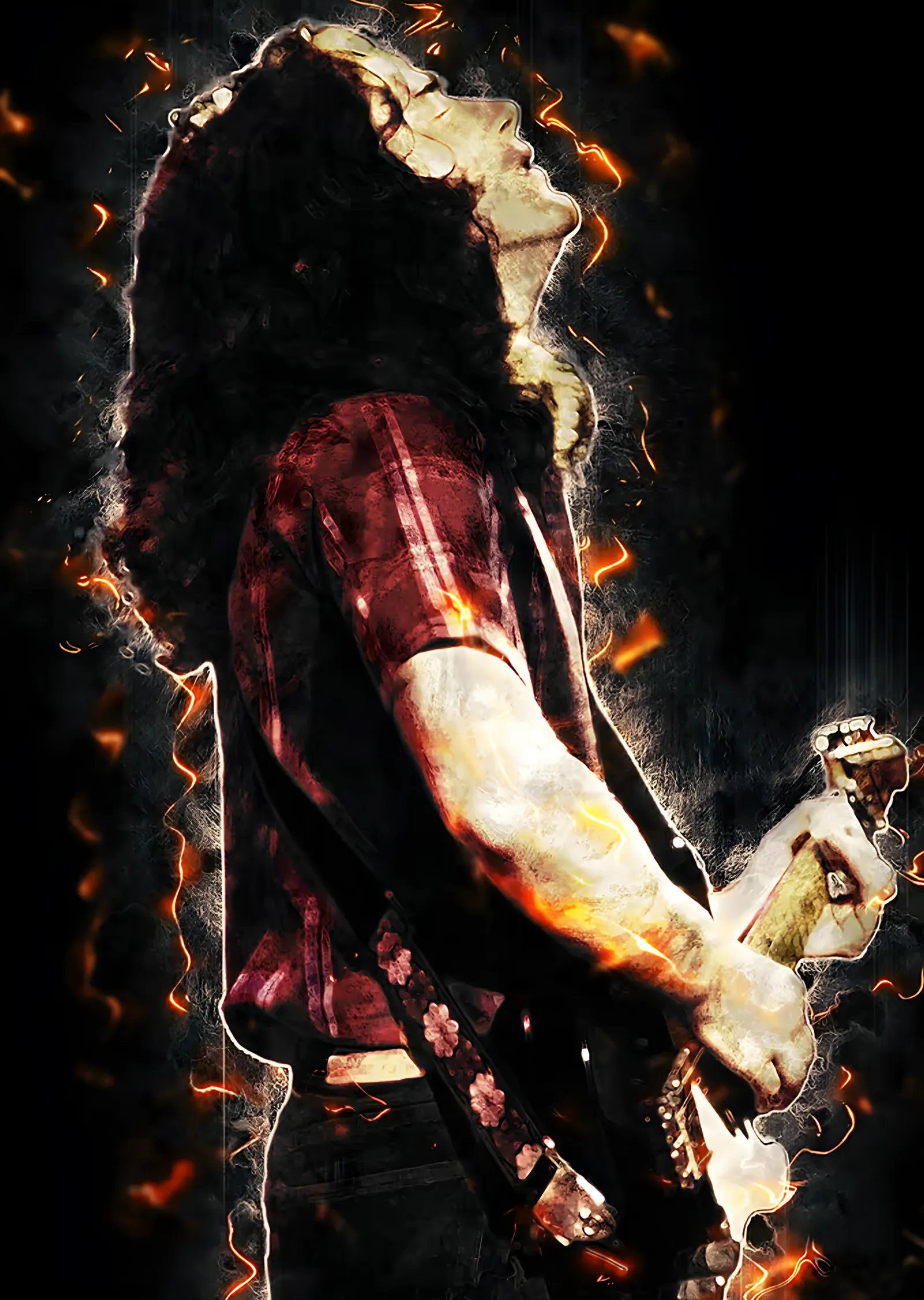 Rory Gallagher: Kıvılcımlar Arasında Solo metal tablo