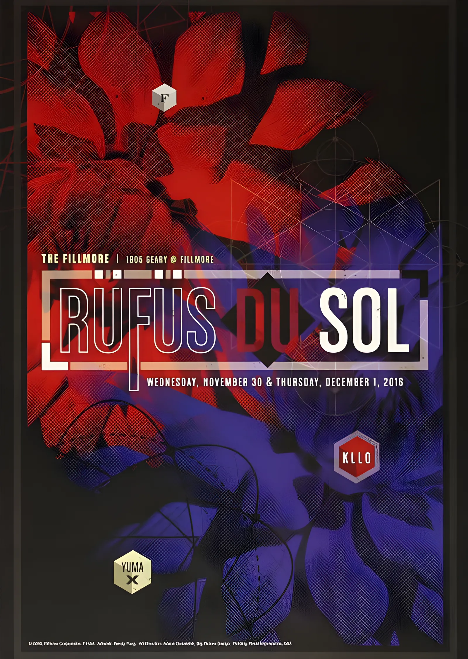 Rüfüs Du Sol - Fillmore Konseri metal tablo