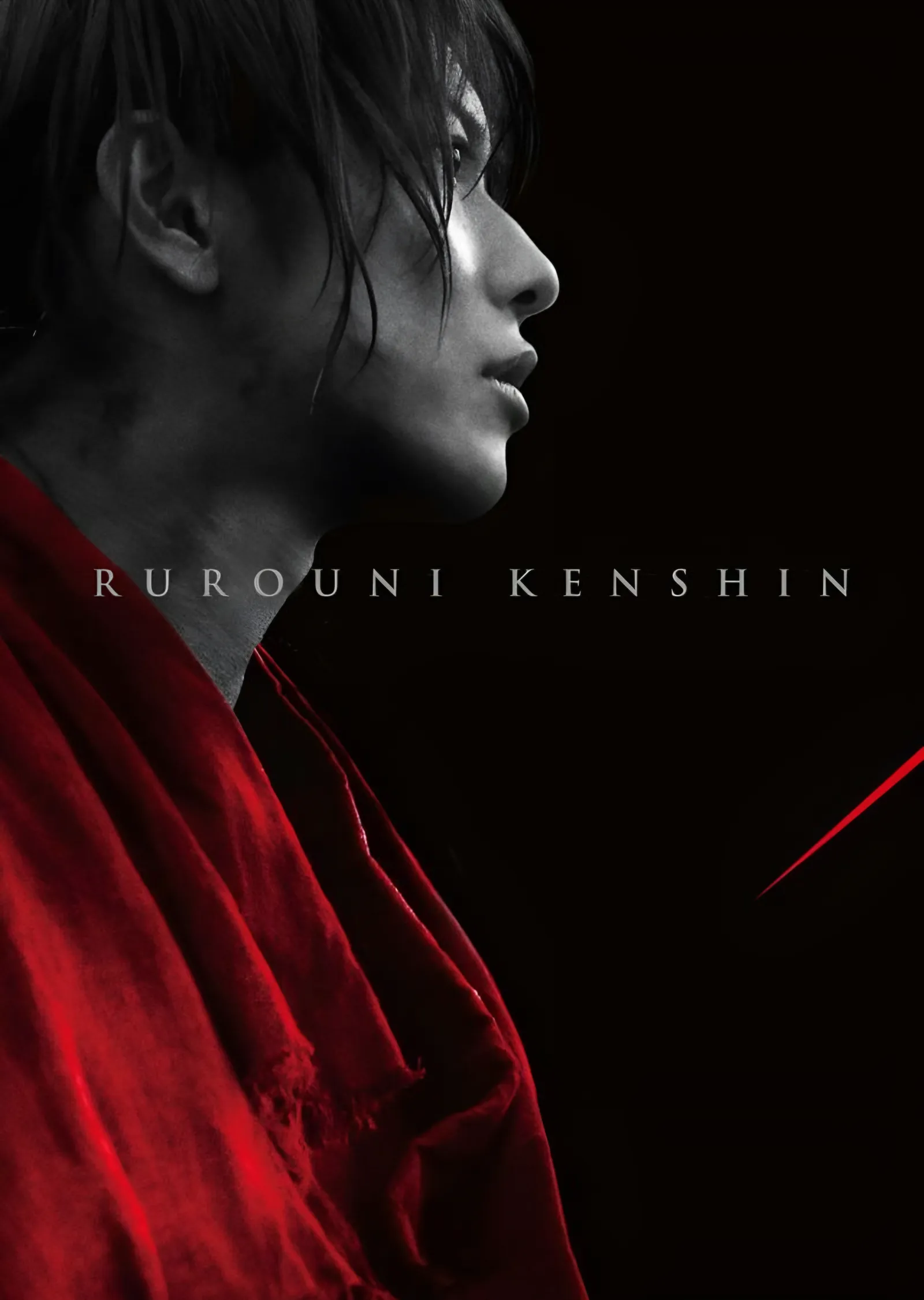 Rurouni Kenshin Kırmızı Kumaş metal tablo