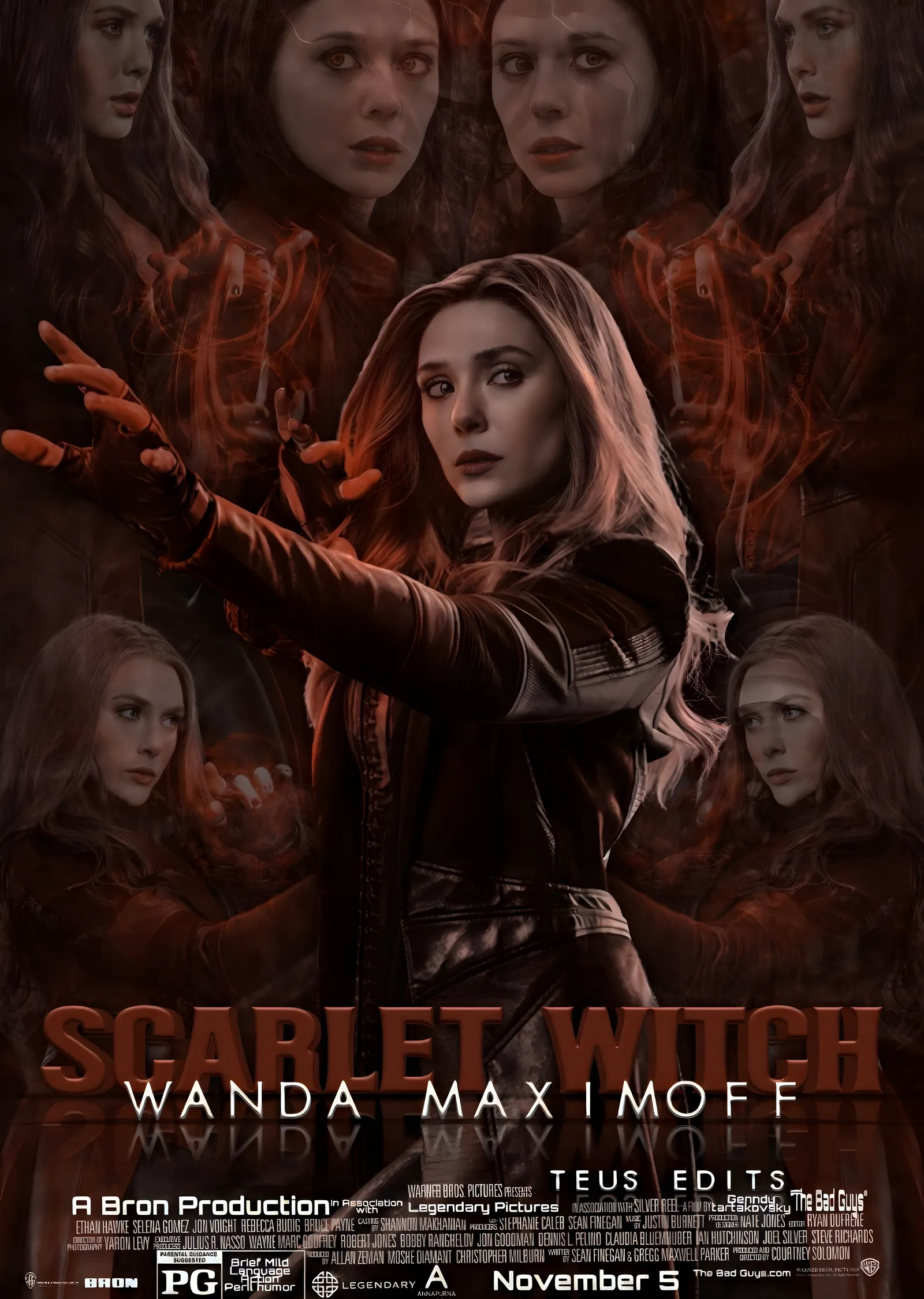 Scarlet Witch - Afiş Düzeni metal tablo