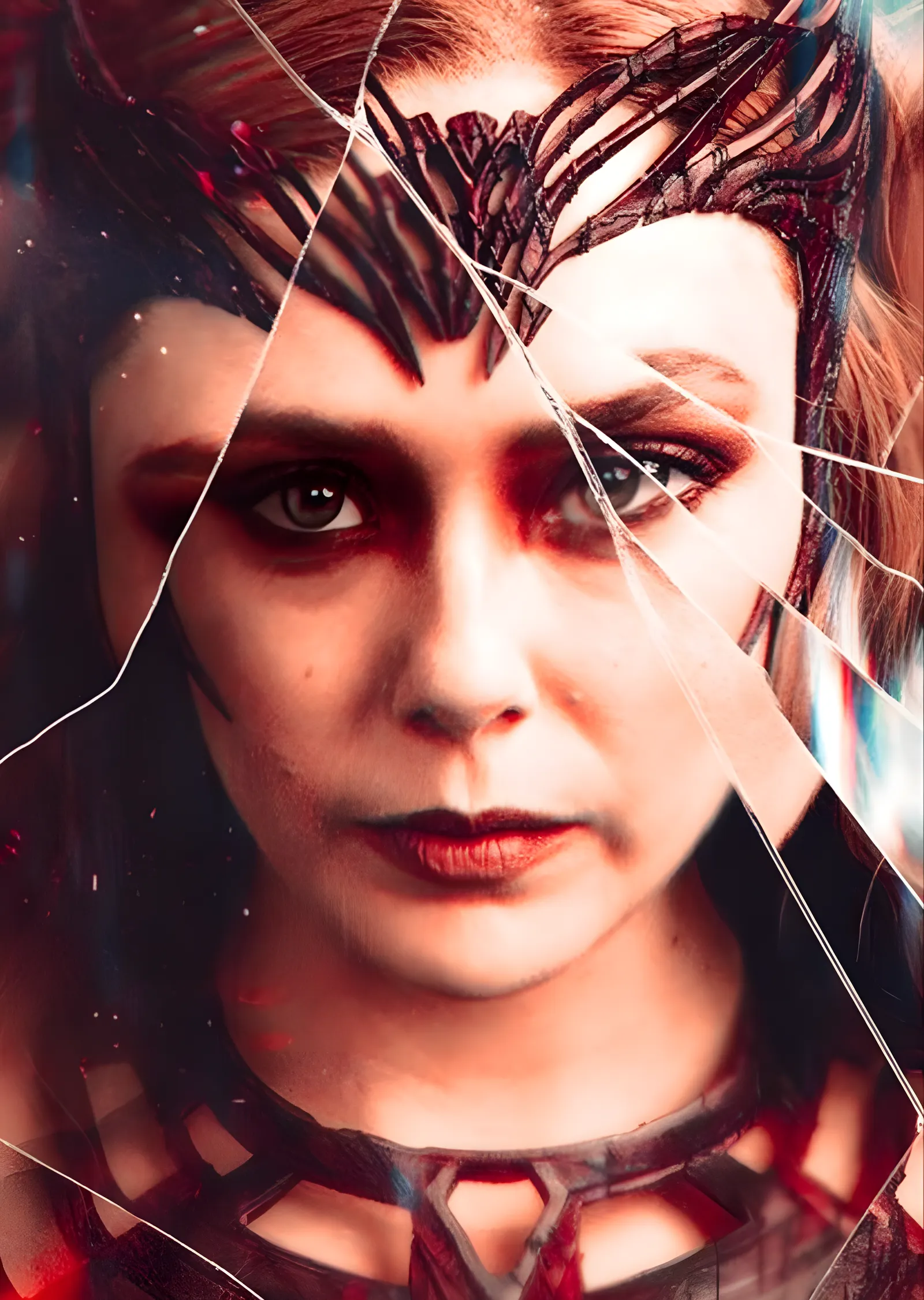 Scarlet Witch - Kırık Cam metal tablo