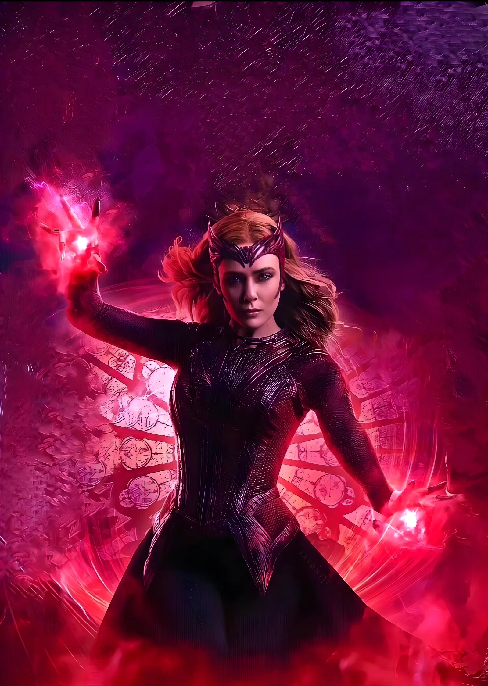 Scarlet Witch - Mor Işık metal tablo